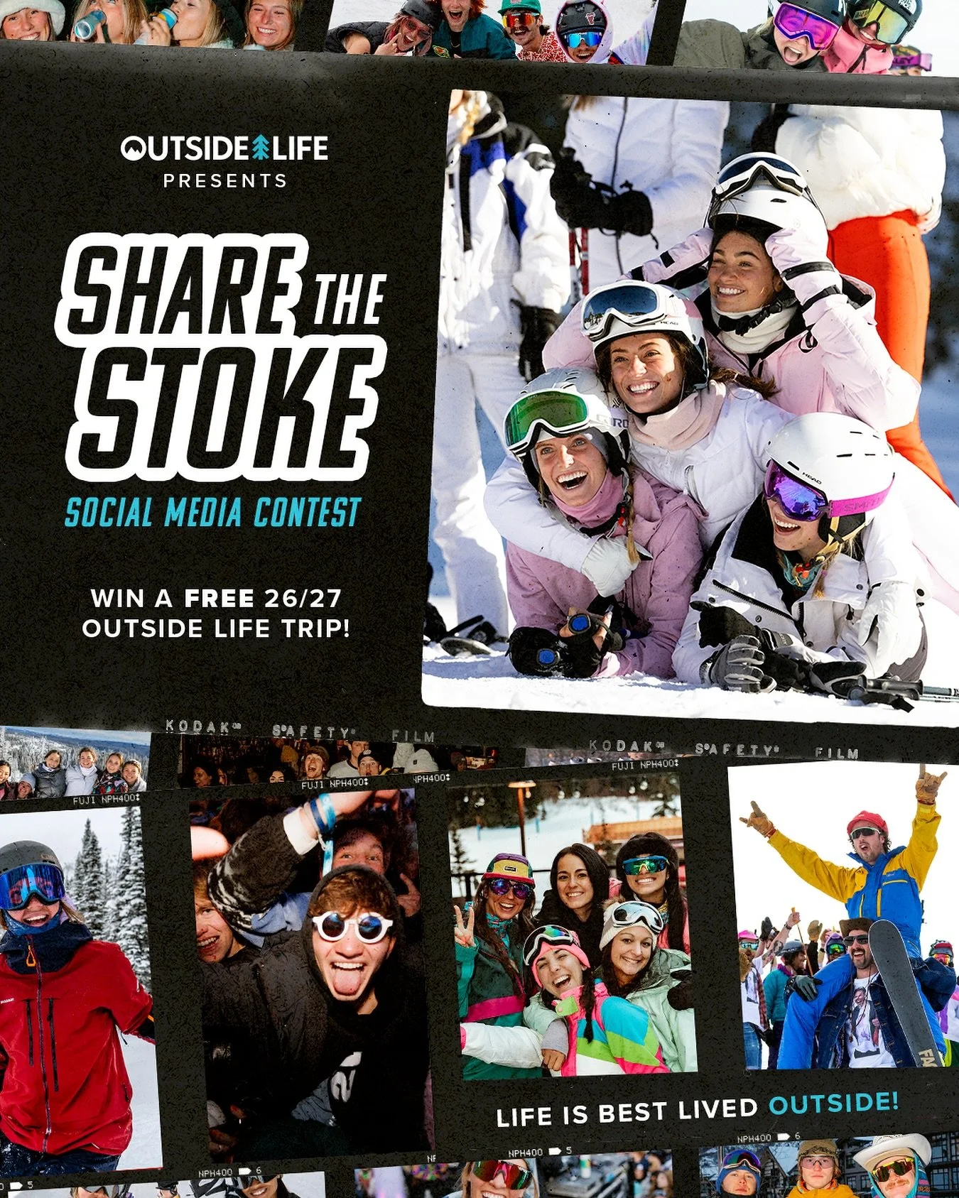 Win prizes and a FREE Outside Life Ski Trip for next 2026/27 season 🤩 Show us how life is best lived outside! Share how you&rsquo;re living it up on the slopes, at the apr&egrave;s &amp; with your friends 📸⁠
⁠
Here&rsquo;s how to enter:⁠

1️⃣ Tag&n