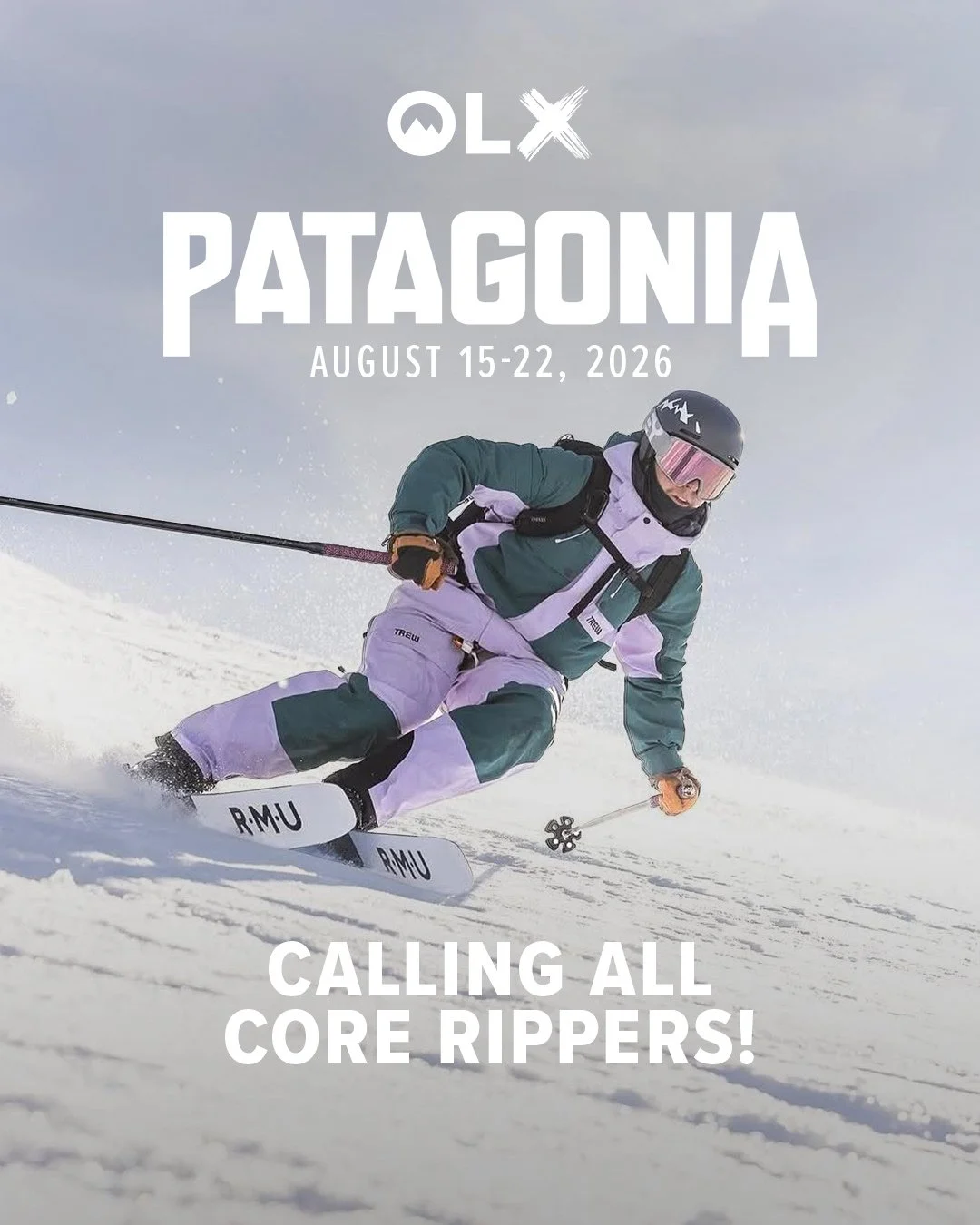 OLX is heading DEEP into Patagonia to chase legendary lines at Cerro Catedral August 15-22, 2026 ⛷️⁠
⁠
What's Included:⁠
❄️ 5-day lift ticket at Cerro Catedral⁠
🏔 7 nights of slopeside lodging⁠
✈️ Airport transfers⁠
💵 Affordable Payment Plans⁠
🚁 O