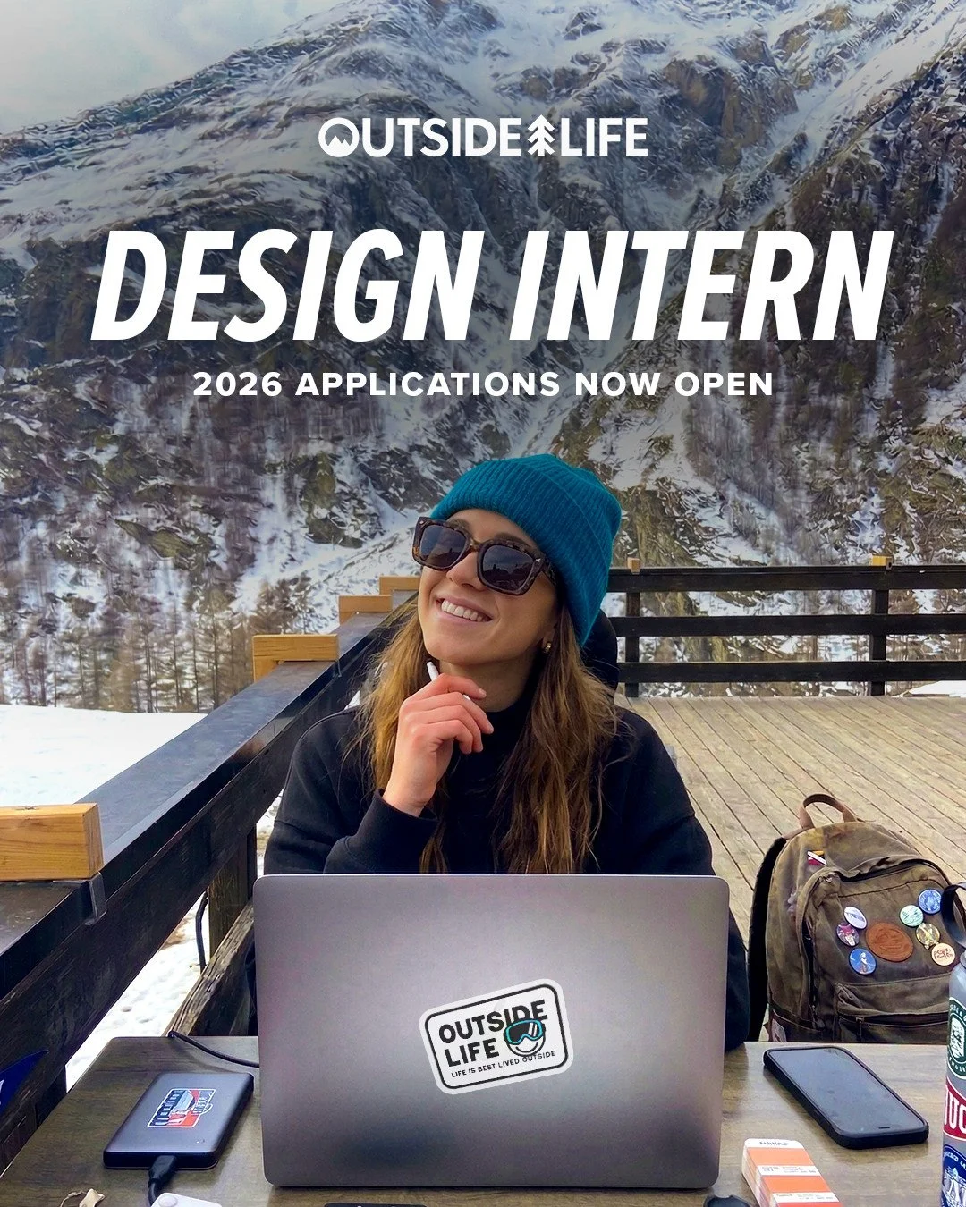 Outside Life is hiring! Apply now for the 2026 Graphic Design Internship Position 💻️ The benefits of working with the Top Ski Travel Operators include:⁠
⁠
💲 Remote work⁠
✈️ Free travel⁠
📈 Work in a professional &amp; fun environment⁠
🎿 Gain exper
