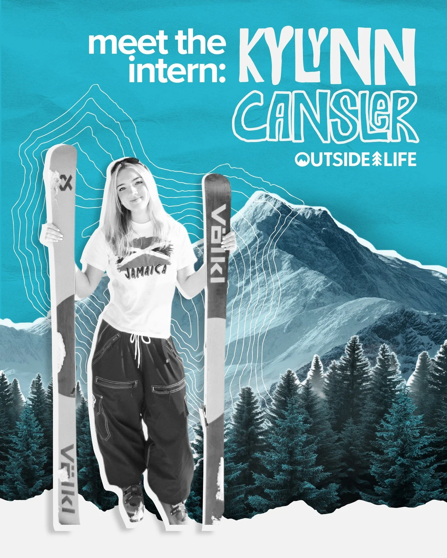 Meet the Intern: Kylynn Cansler 👋⁠
⁠
Kylynn is a graphic design student at George Fox University 🐻, a Mt. Hood local, &amp; park lap enthusiast 🎿 Welcome Kylynn to the Outside Life team!⁠
⁠
Get involved with Outside Life and become a rep at your s