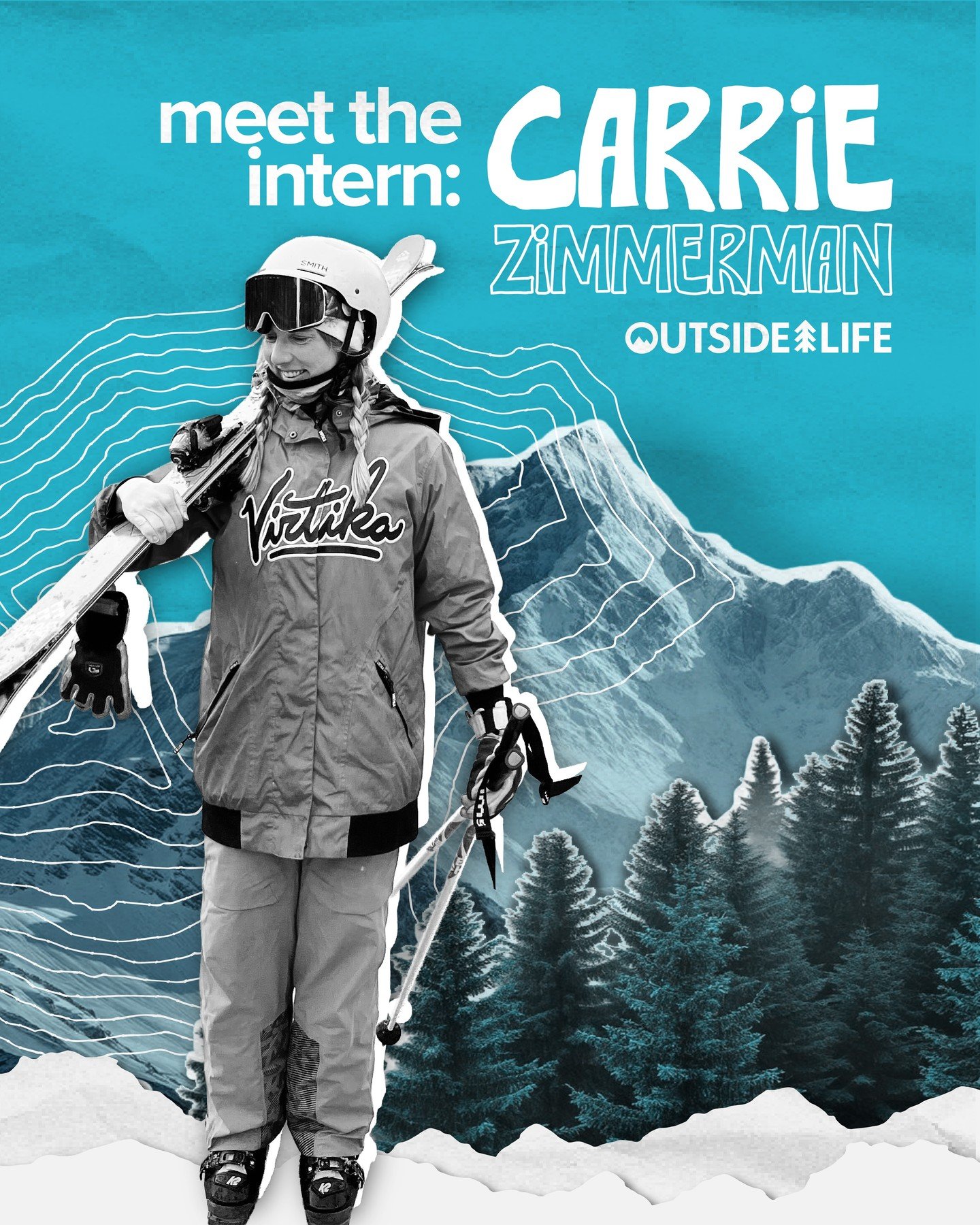 Meet the Intern: Carrie Zimmerman 👋⁠
⁠
Carrie is a graduate from Colorado State University 🐏, calls Alyeska Resort in Alaska her favorite mountain, and is always chasing trees, bumps &amp; powder 🎿 Welcome Carrie to the Outside Life team!⁠
⁠
Get i