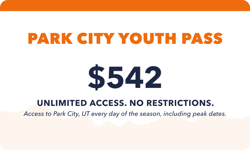 A Park City College Pass that costs $520 for unlimited access with no restrictions, valid every day of the season, including peak dates.