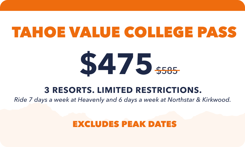 Epic Tahoe Value College Pass  | Outside Life College