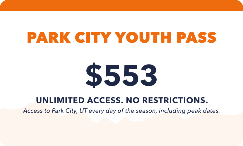 A Park City College Pass that costs $520 for unlimited access with no restrictions, valid every day of the season, including peak dates.