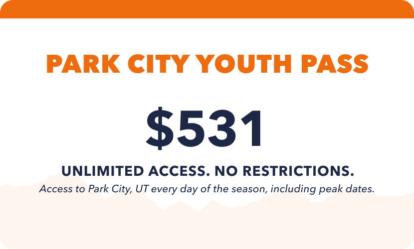 A Park City College Pass that costs $520 for unlimited access with no restrictions, valid every day of the season, including peak dates.