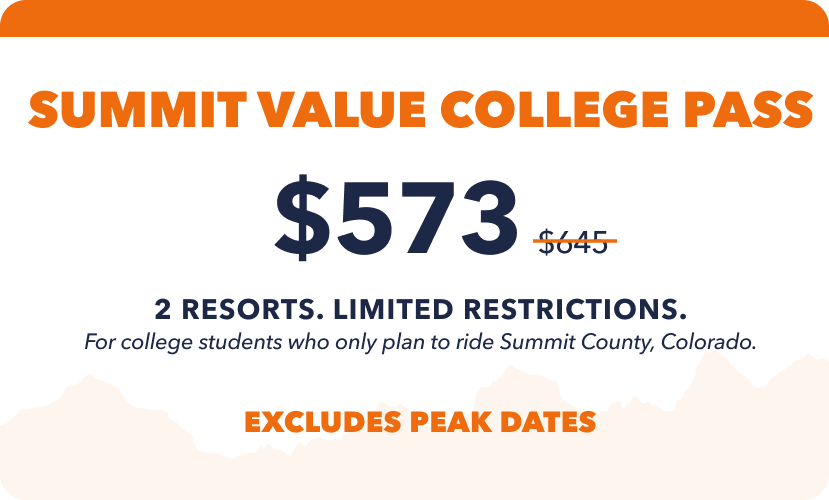 Epic Summit Value College Pass | Outside Life College