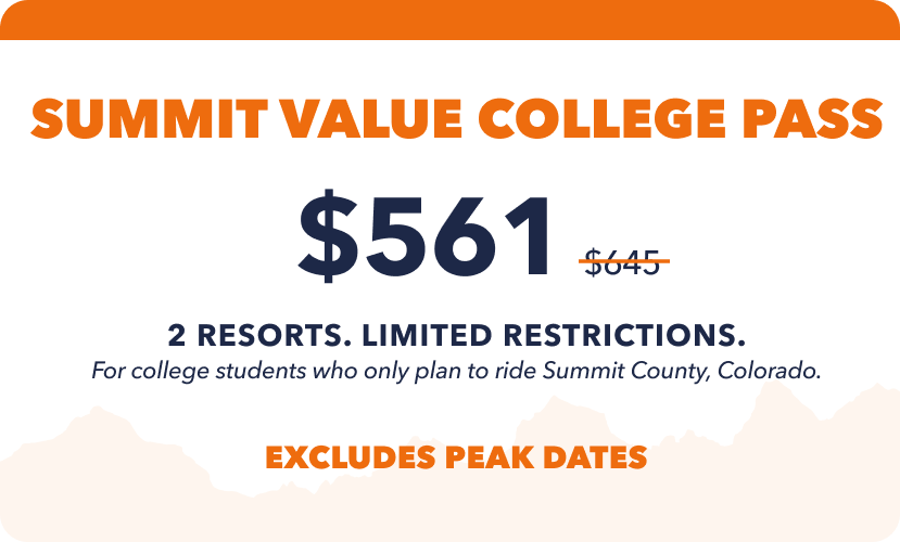 Epic Summit Value College Pass  | Outside Life College