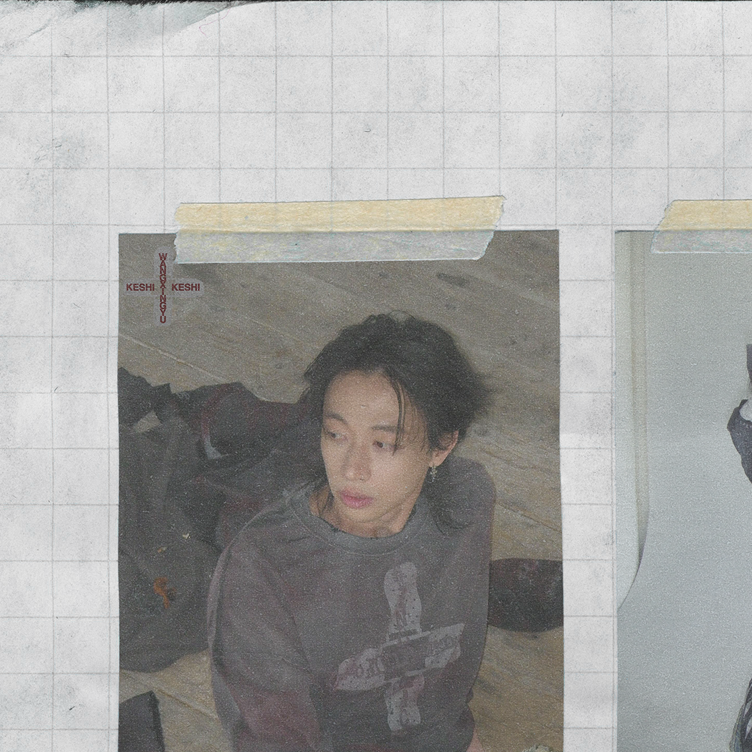 Keshi x wangxingyu.official  trilogy long sleeve capsule announcement asset for @keshiuniverse socials 