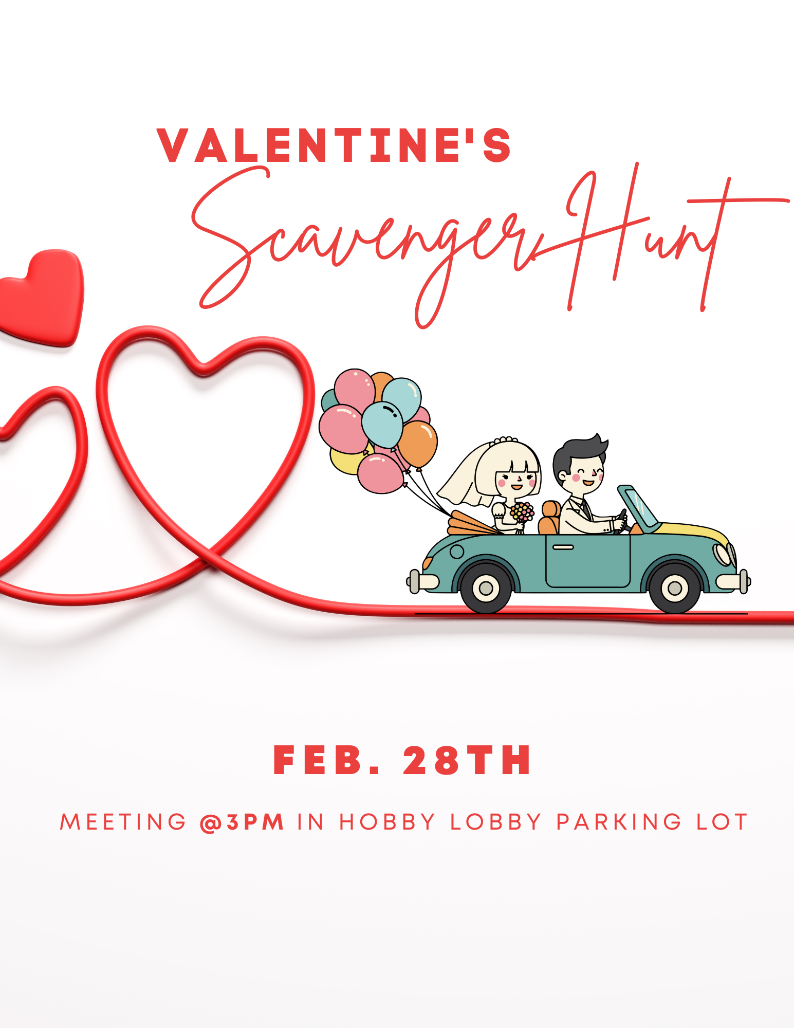 Couples Valentines Scavenger Hunt