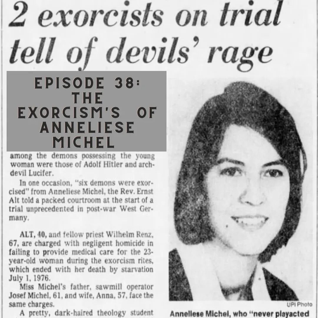 This week Team Tejas goes overseas to Klingenberg Germany to investigate the many exorcism's of Anneliese Michel.
As always links to merch and other shows in the link in our bio.