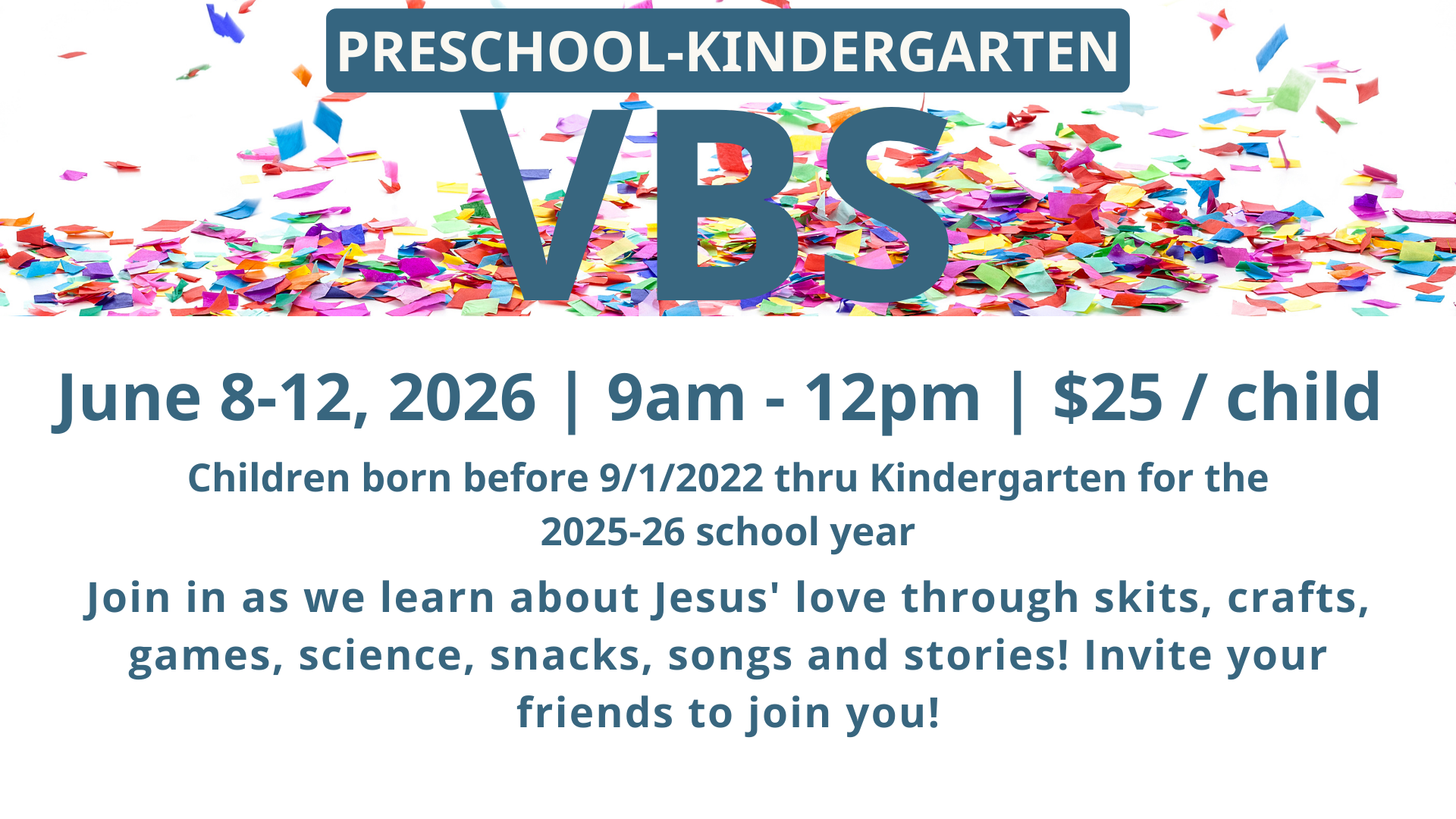 Vacation Bible School, Gloria Dei