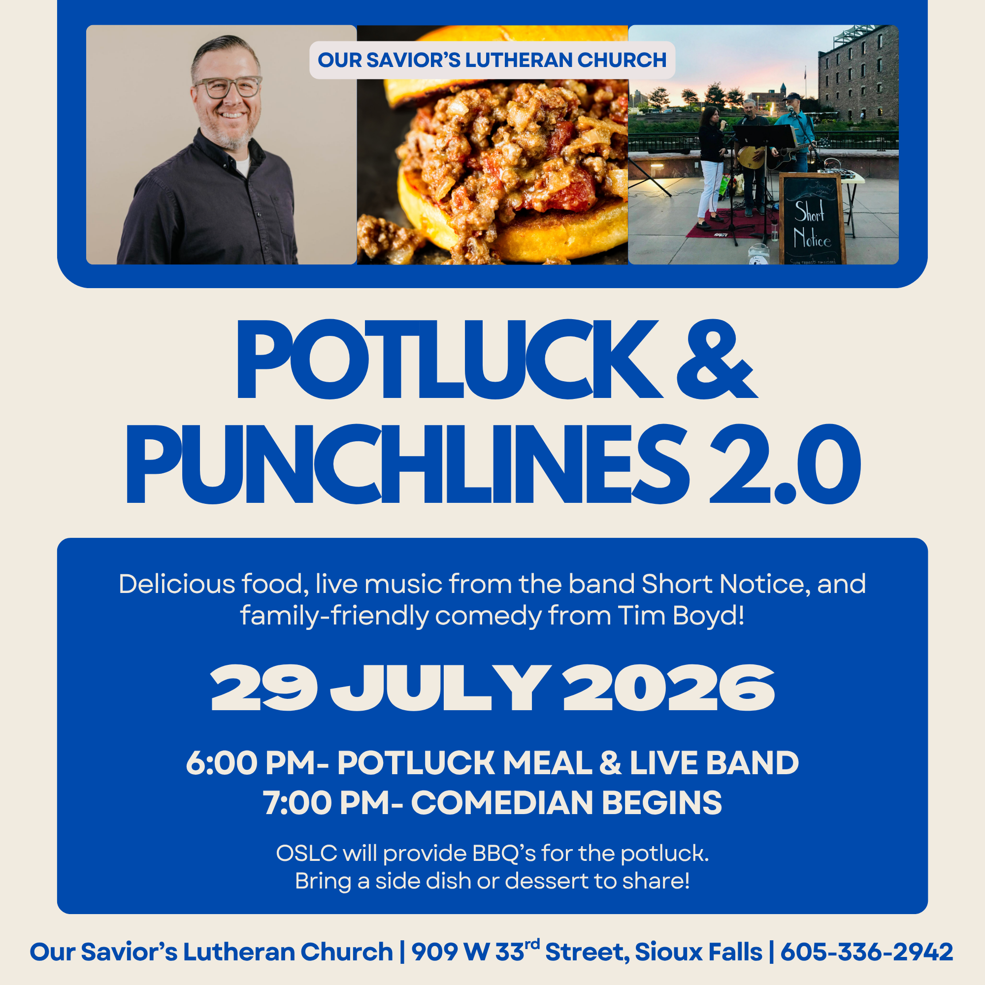 Potluck & Punchlines 2.0