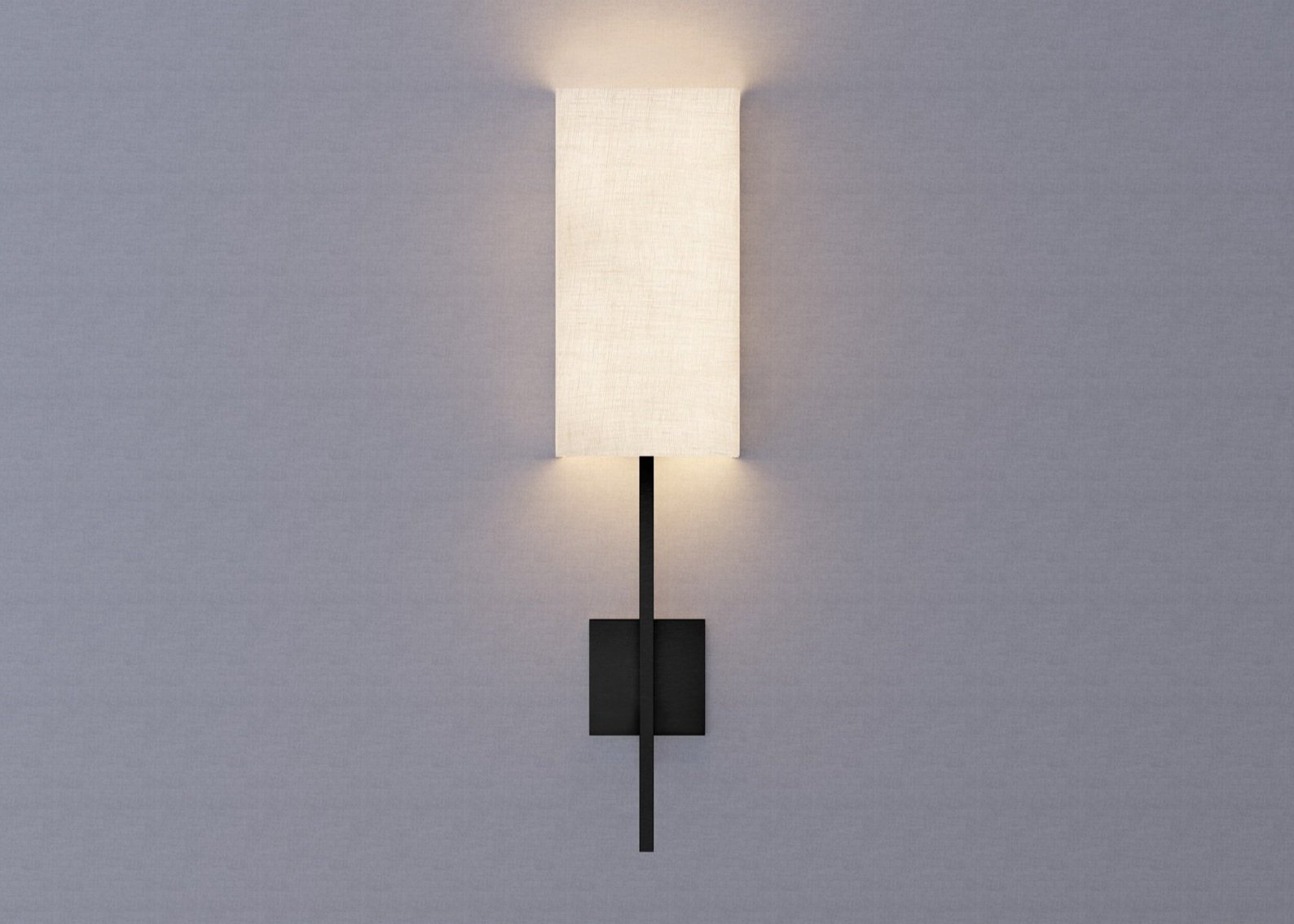 Alva's 7W14H Rectangle Interior Wall Sconce with Modern Armature Decorative Element