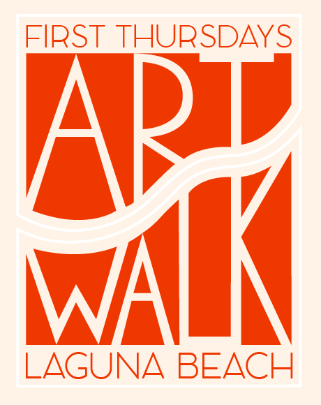 Logo for First Thursdays Art Walk, Laguna Beach, CA