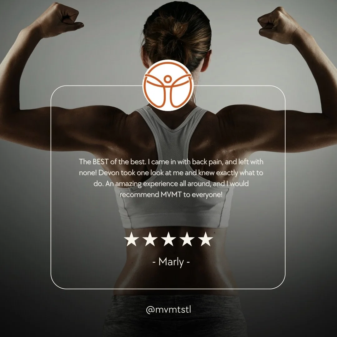 Real people. Real results.
This is why we do what we do. 💪

Grateful for stories like Marly&rsquo;s every day. ❤️&zwj;🩹

#mvmtstl #stl #stlouislocals #stlchiropractor #chiropractor #sportschiropractic #testimonial #backpain #movementmatters #stlcom