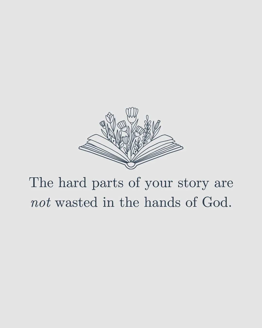 The struggle is not wasted. The waiting is not wasted. The sanctification process is not wasted.

God is working in every detail of your story. Not just the beautiful moments that feel easy to worship through, but the ones that ache. The ones that st