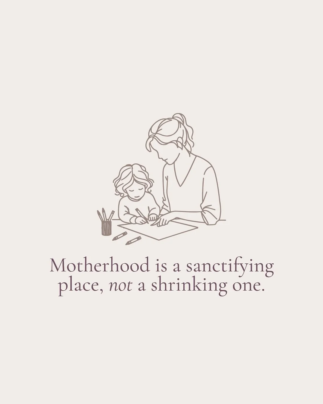 Motherhood is not where your identity is lost. It is where Christ is forming you. 💛

This season will ask more of you than you feel you have at times. It will stretch your patience, your capacity, your heart. But God uses every act of sacrifice, eve