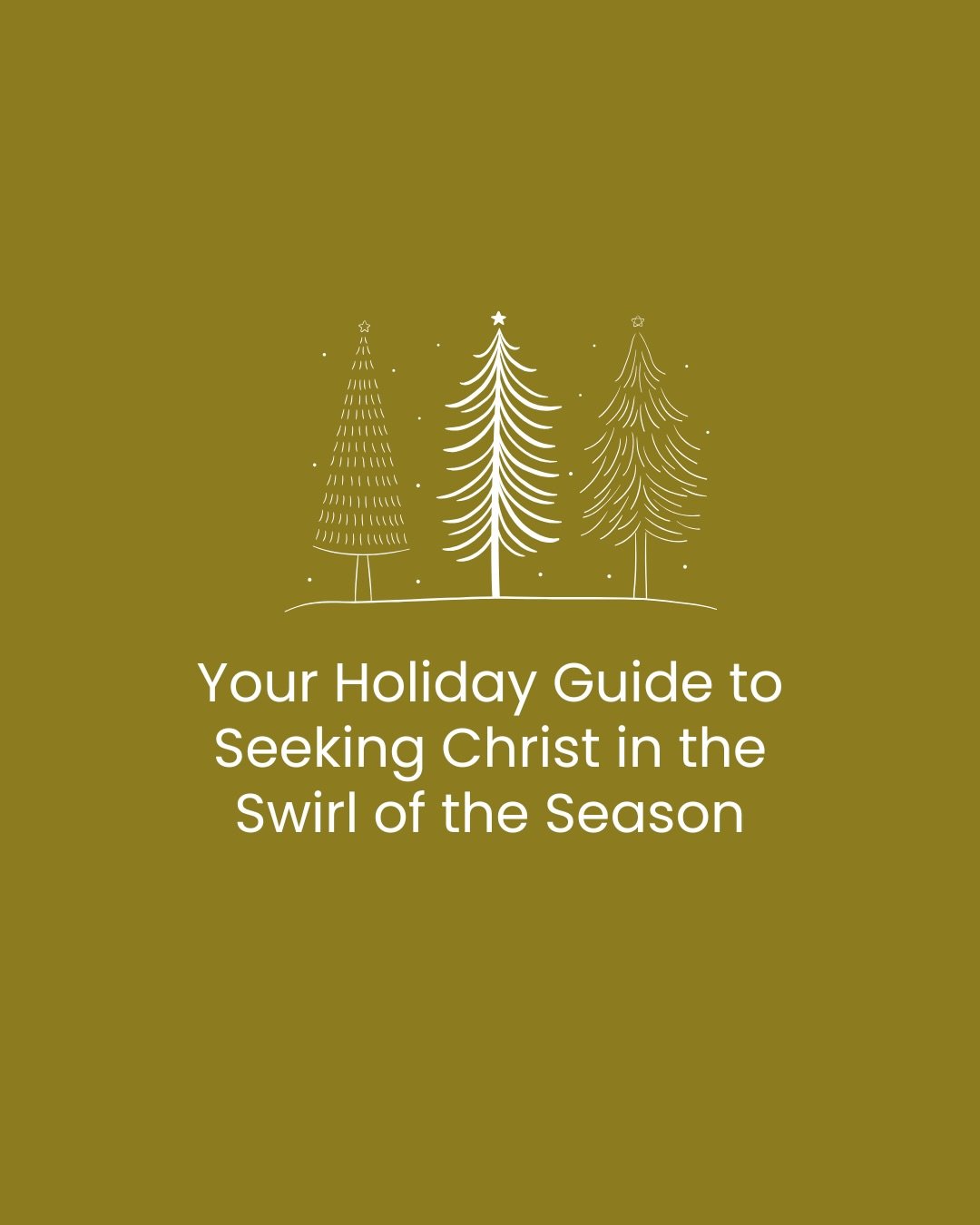 The holidays can stir up so many emotions at once. 

Joy and stress. 
Excitement and exhaustion. 
Hope and disappointment. 

It is easy to feel like you should be doing better, responding better, or holding it together better. But Scripture reminds u