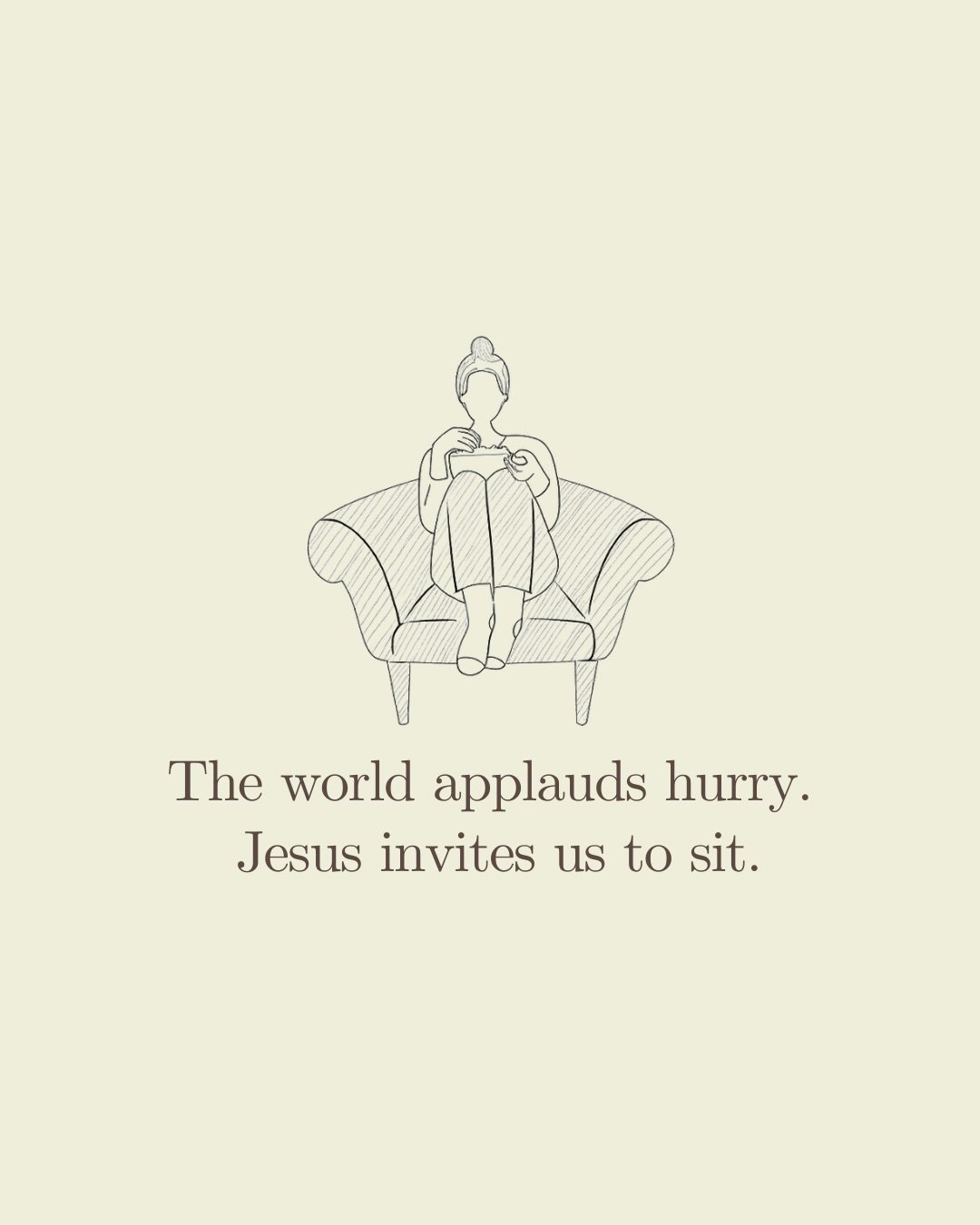 If your heart feels rushed, stretched, or thin, this is your invitation.

Jesus did not call Martha away from service, but back to Himself.

Mary chose to sit near Him, unhurried and attentive.

Her posture reminds us that presence matters more than 