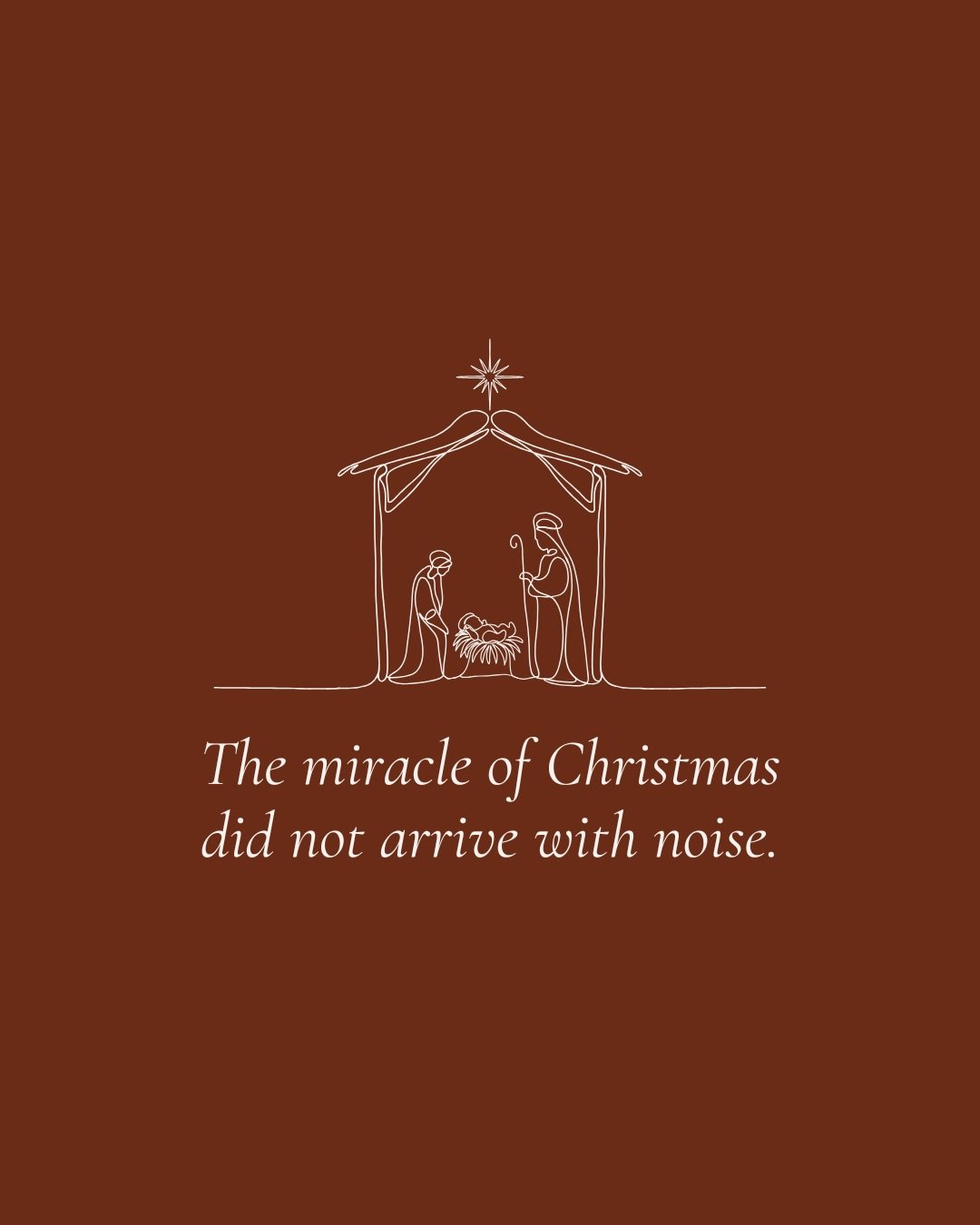 This season really is beautiful, and sometimes a little much.

The lights, the plans, the pressure to make it all meaningful.

But I am learning to breathe again.

To slow the lists, soften the expectations, and let joy come quietly, the way Jesus di