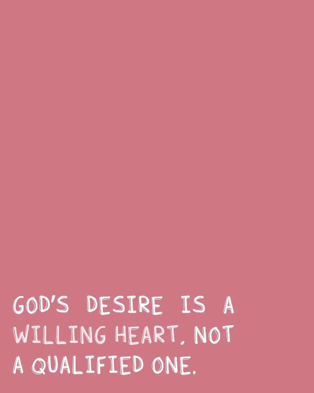 God does not look for perfection. He looks for surrender. 

Mary&rsquo;s story reminds us that a willing heart matters more than worldly qualification. Even when obedience feels costly or unclear, God remains faithful to every promise He has spoken. 