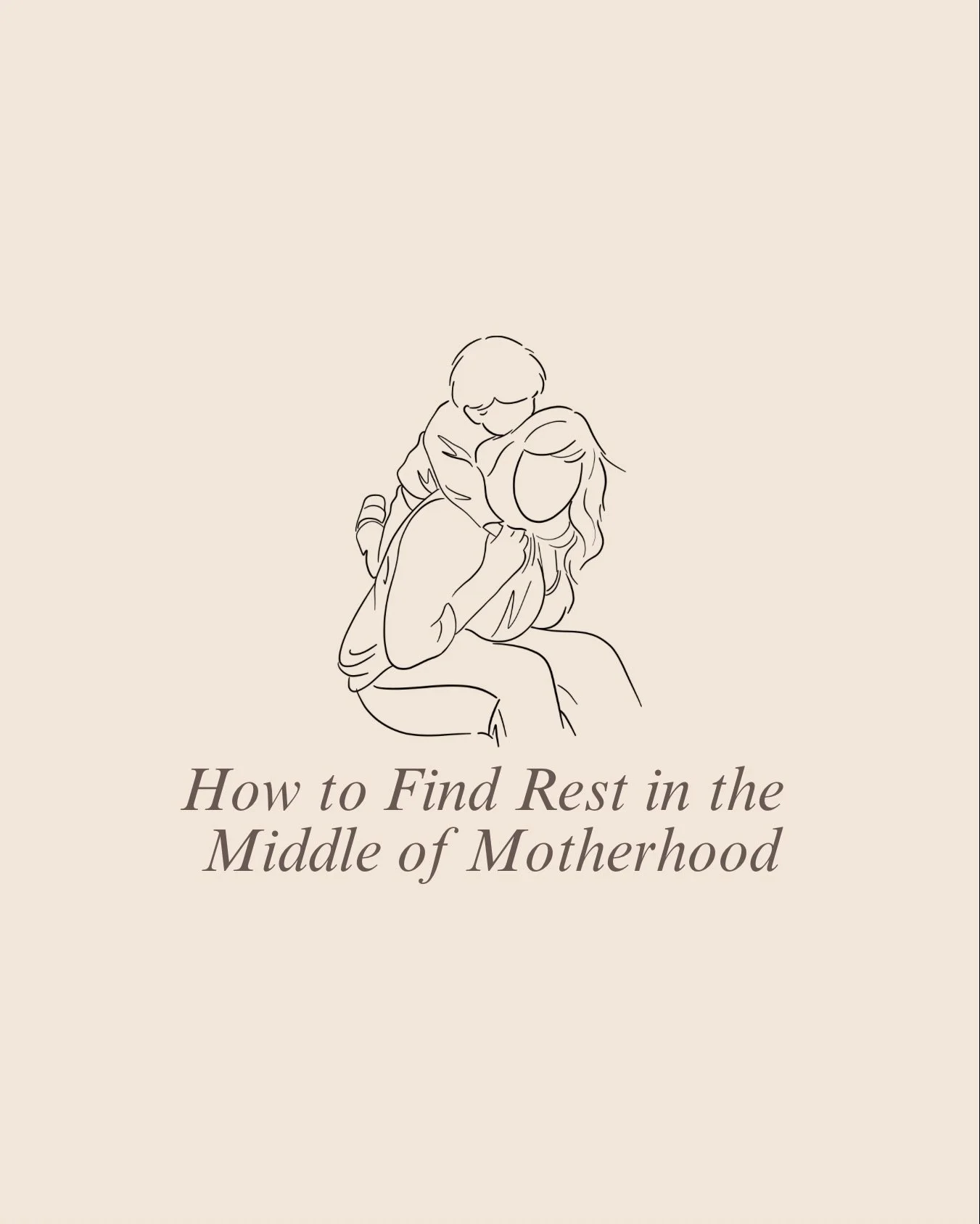 You were never meant to carry motherhood on your own strength.

When ours runs out, His remains. When we feel empty, He is full. When we are weak, He is strong.

Lift your eyes to Jesus. Rest in His presence. Receive the grace He is so ready to give.