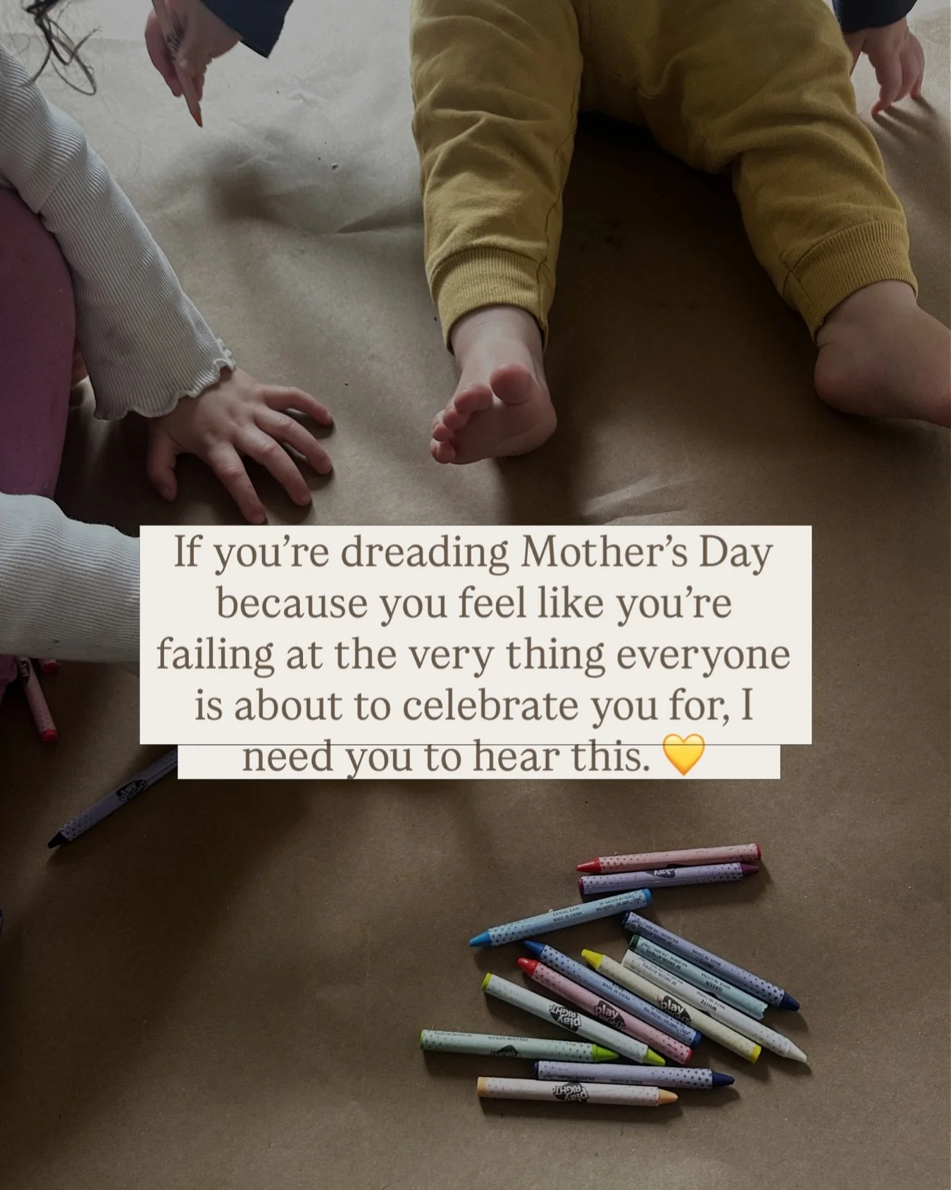 To the mom who feels like she&rsquo;s failing at the very thing the world is about to celebrate her for this Sunday.

With Mother&rsquo;s Day around the corner, there&rsquo;s this invisible pressure to feel like we&rsquo;ve &ldquo;arrived.&rdquo; To 