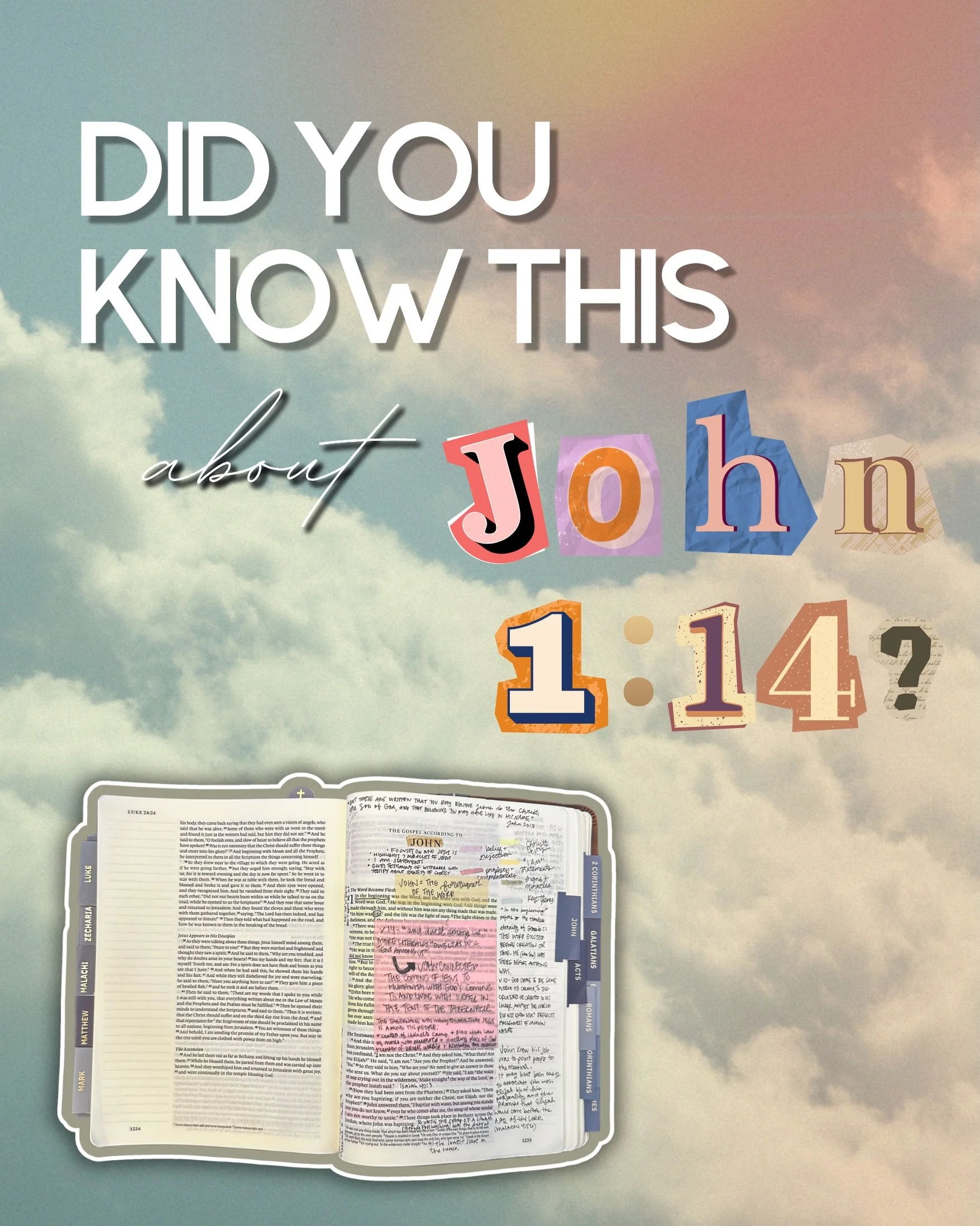 The Bible is one unified story from beginning to end. All 66 books point us directly to the person of Jesus.

I don&rsquo;t know about you, but I am constantly amazed by this, especially when connections like this come to life!

Btw, hi! 👋 I&rsquo;m