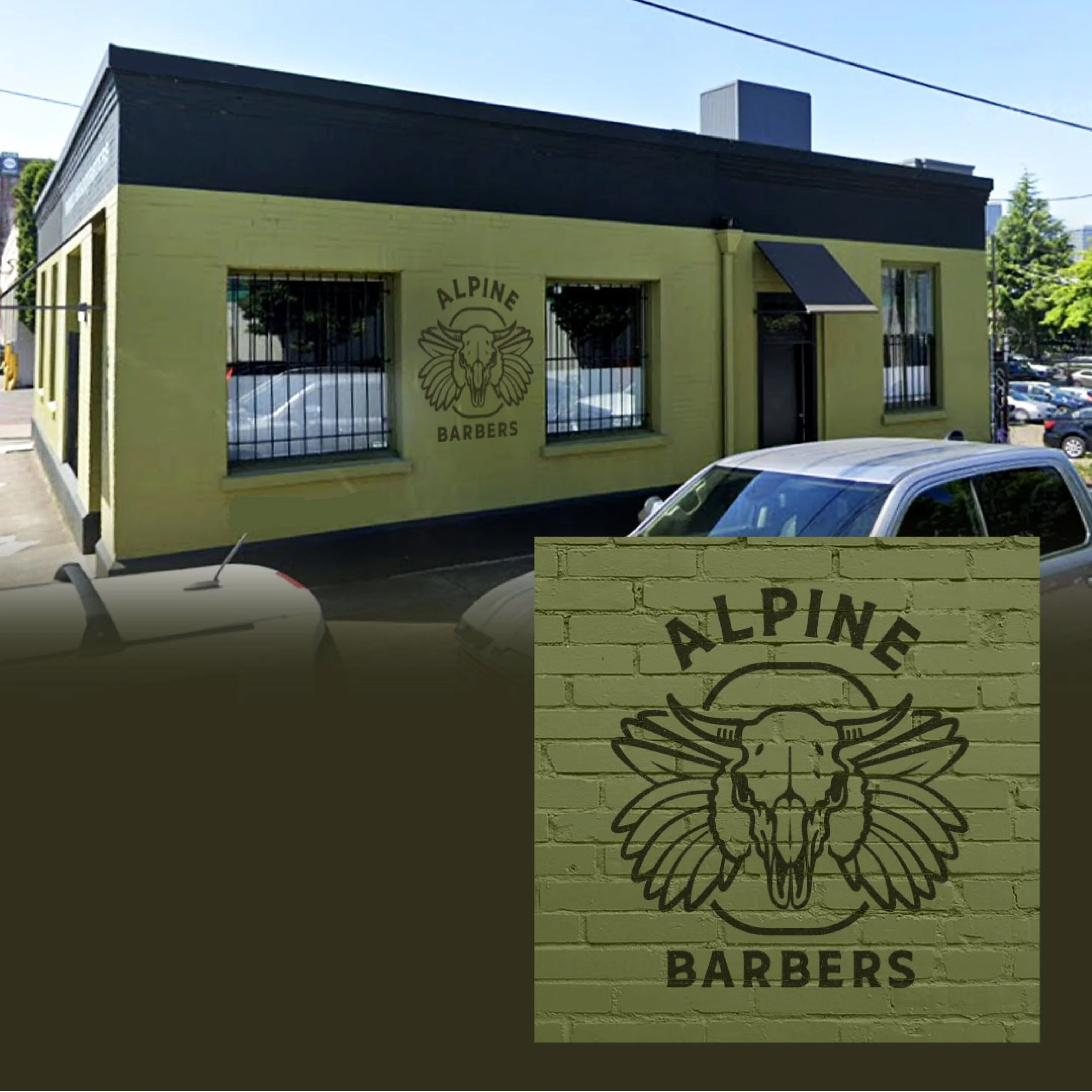 Alpine Barbers Brand Identity 2025