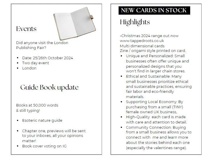 Newsletter sign up below