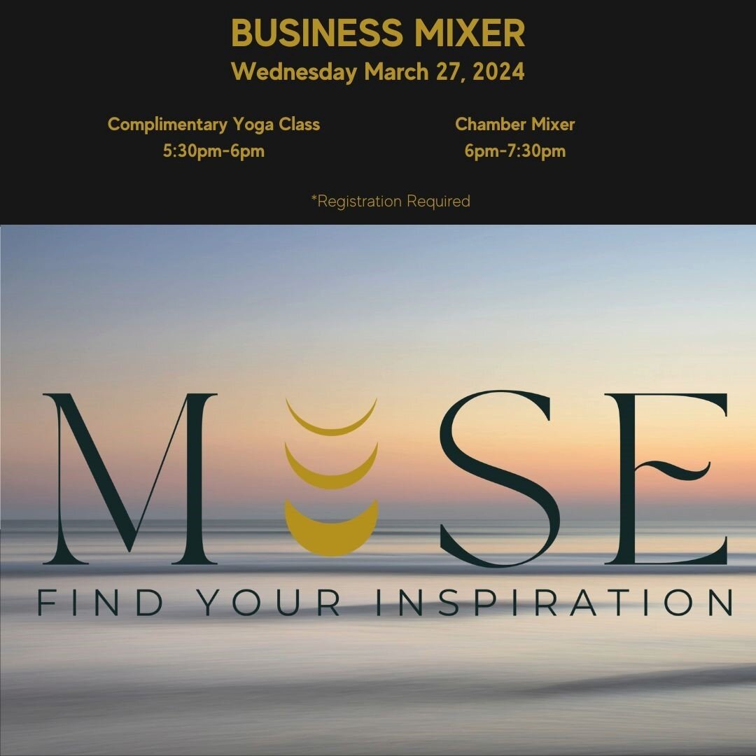 March Business Mixer will be held at the beautiful location of the newest yoga studio in Esquimalt - Muse - Mind &amp; Body Studio, located at 3-481 Head Street. This Mixer will be a bit different than in the past. Come by for a complimentary yoga cl
