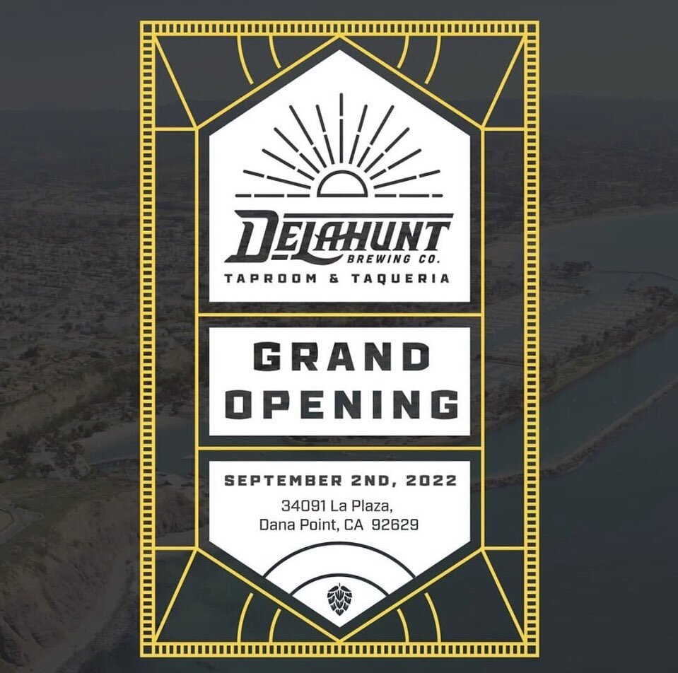 So stoked to have @delahuntbrewing_dp taproom grand opening celebration this Friday. Doors open at 11. 
-2-5 @smfamilia band 
-triple fresh can release 
-lots of fresh beer on tap
-guest taps to be announced
-tasty tacos to be served 
-fresh merch av
