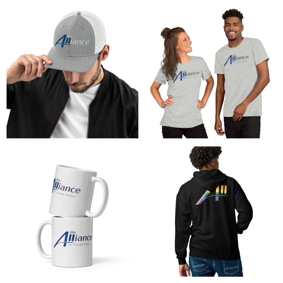 Did you know WE HAVE MERCH?! Thanks to our friends at customquartetstuff.com, you can get all kinds of Alliance swag! AND, each purchase not only supports a small business we love, but also the chorus too as we get 15% of sales! ❤️💈 Visit alliancech
