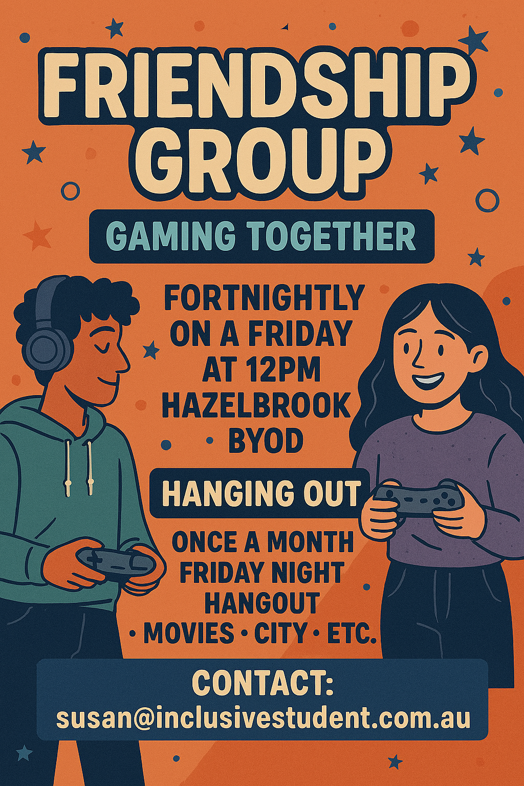Friendship groups for teens and young adults