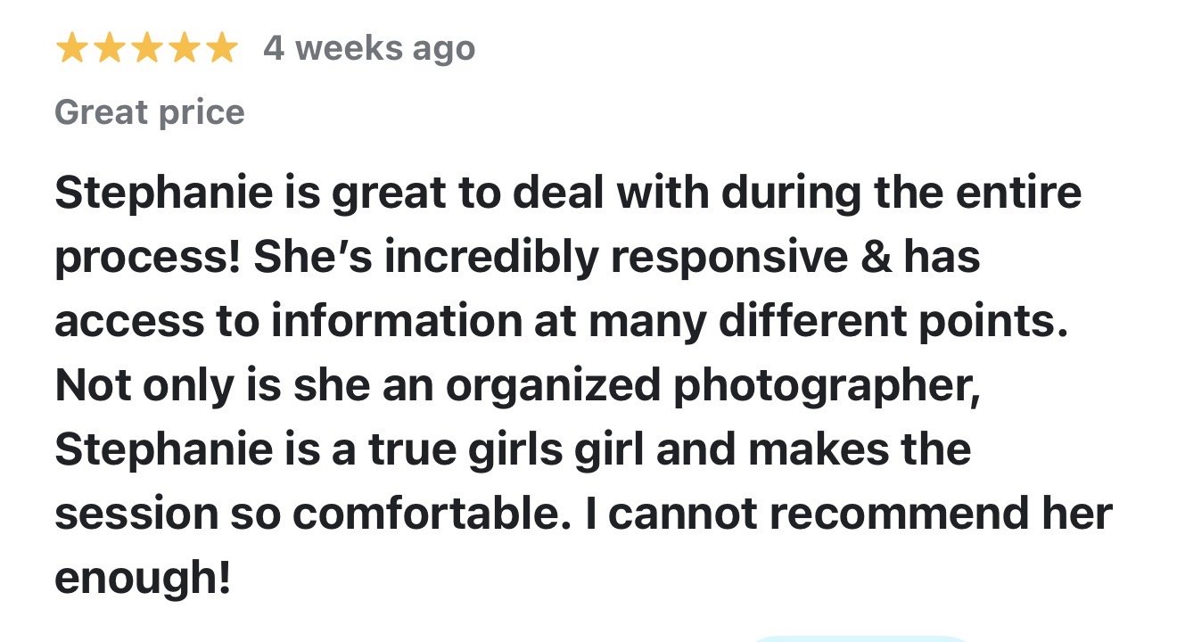 Ohio boudoir photographer google review/ Willow boudoir