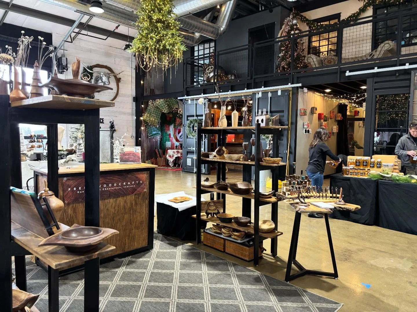 Tonight and tomorrow at the Design Barn.  Come out of the cold and have fun shopping! #designbarnevents #holidayspirit #shopsmallbusinesses #woodartisan #christmasseason #holidaygiftideas