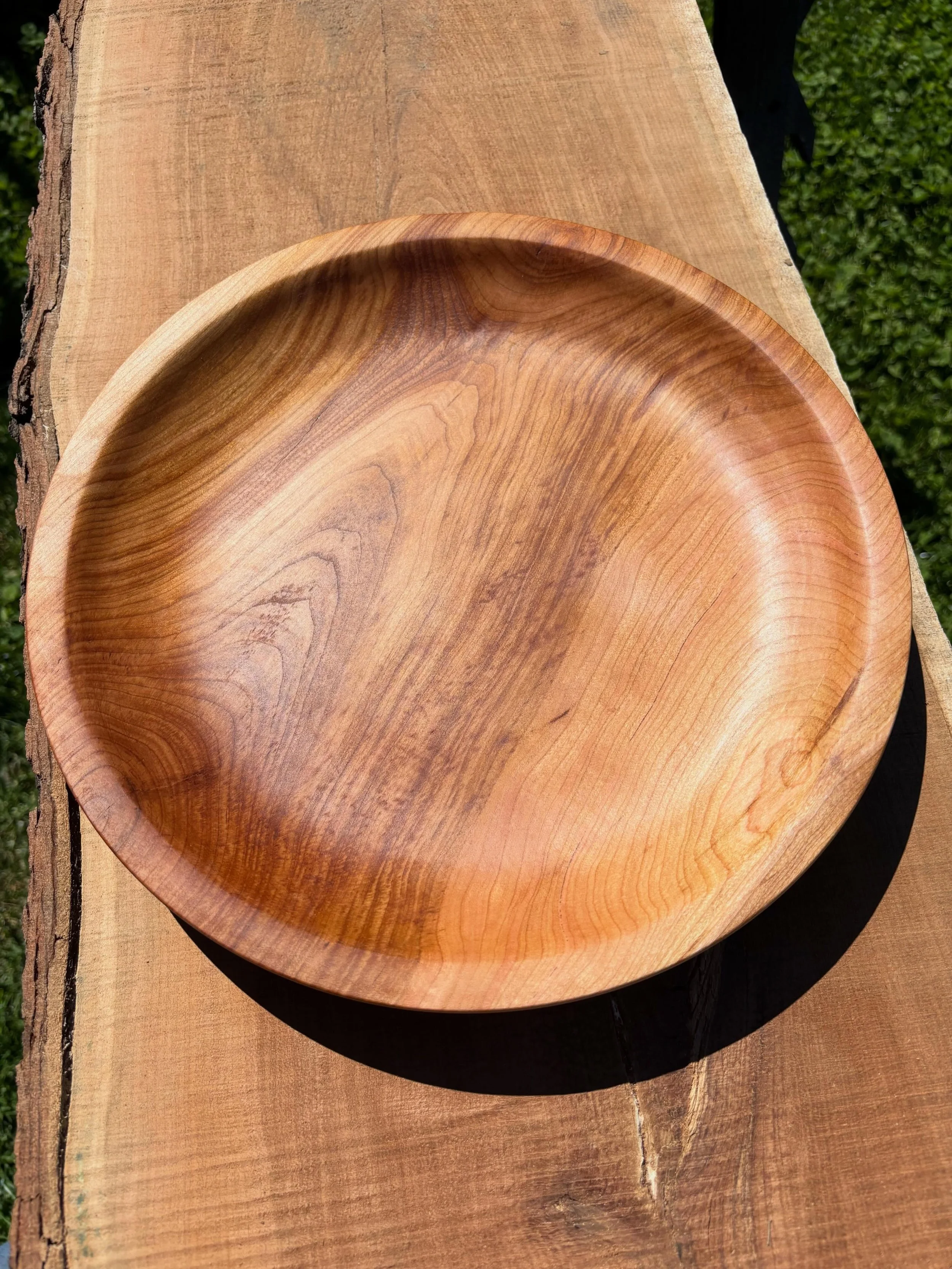 Cherry Platter #woodturner #woodturnedbowl #woodartisan #shopsmallbusinesses