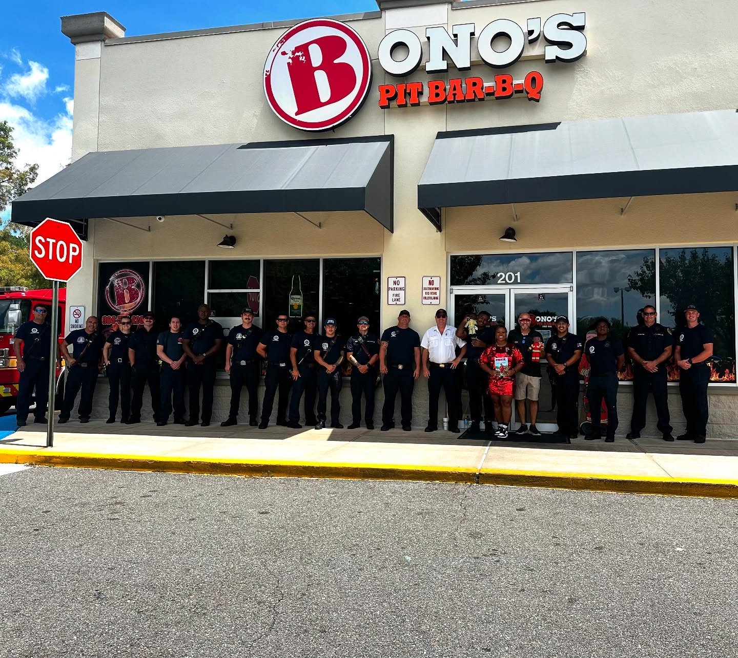 BOOKS π & BARBECUE π βΌοΈ An amazing day of #literacy and inspiring kids to become #firefighters π₯° Sending the BIGGEST THANK YOU TO @bonospitbbq @thejfrd π for their support! When we partner, we ALL make a difference, and that is where legacy