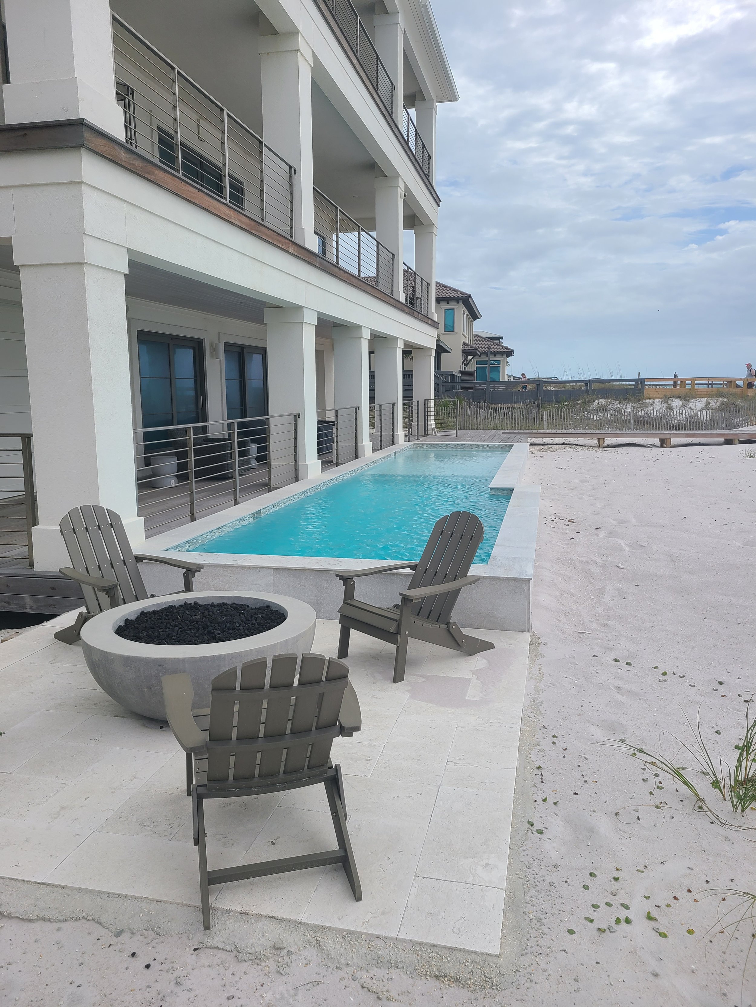 Instead of salty water, add a pool on the beach