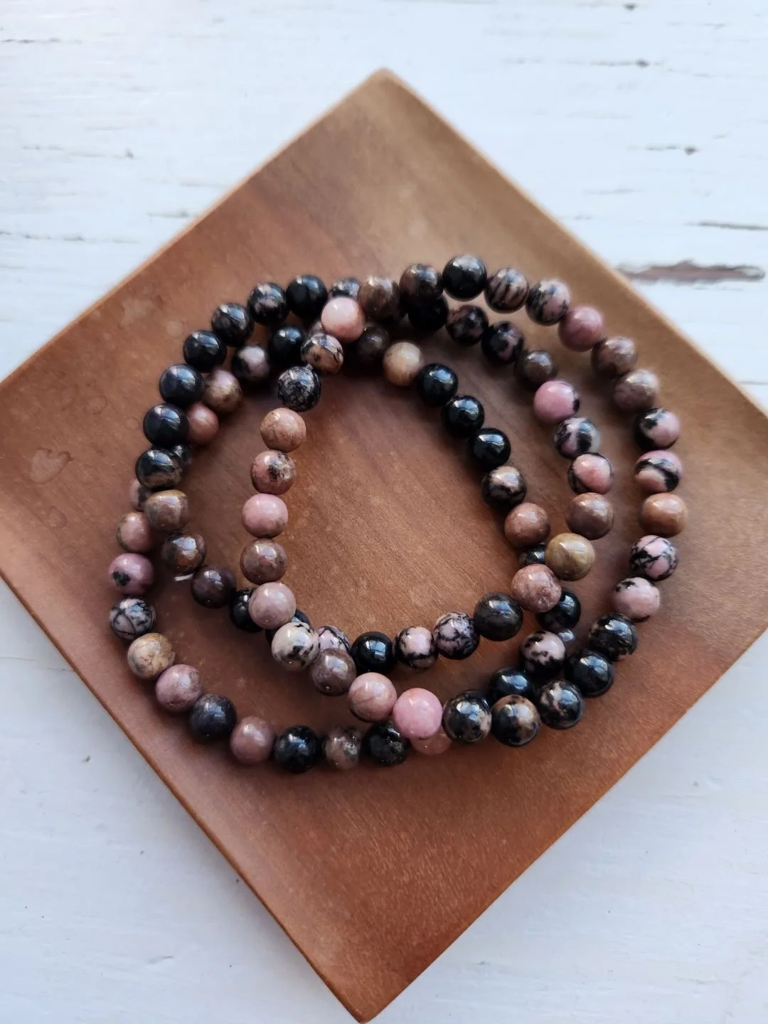 Rhodonite Mala Bracelets