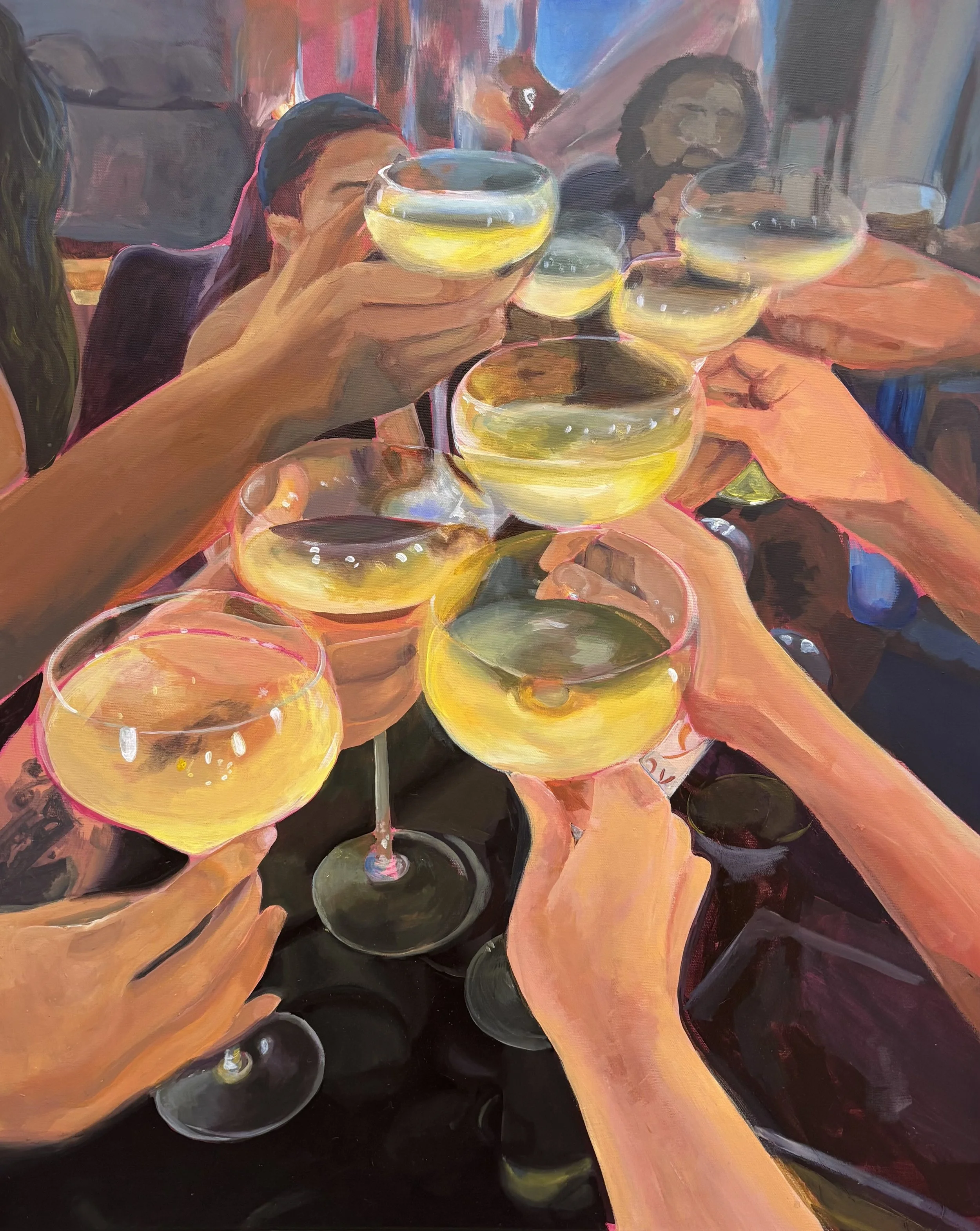 cheers (no.1), acrylic on canvas, 2026
