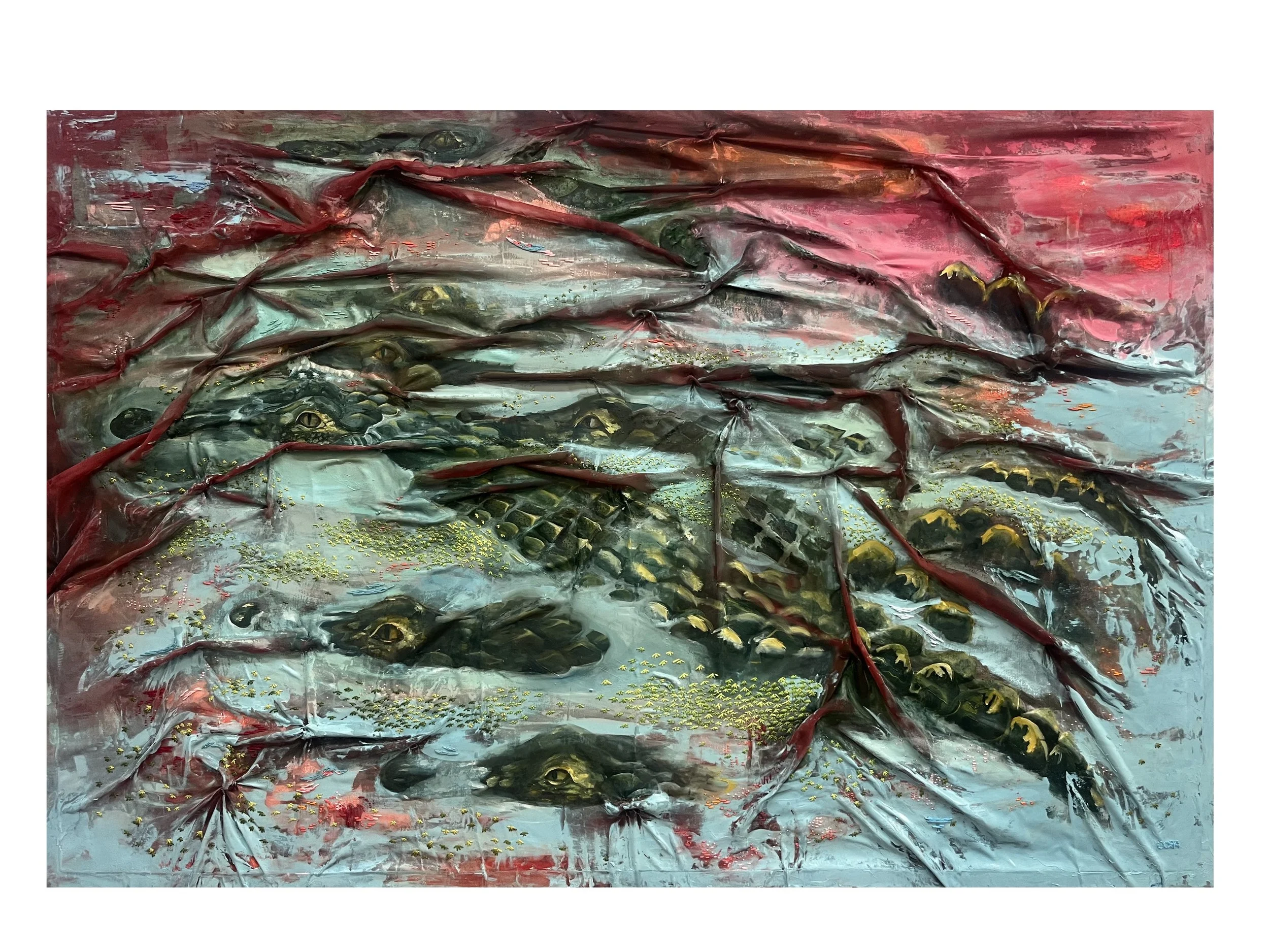 feeling, not seeing, mixed media, 2026