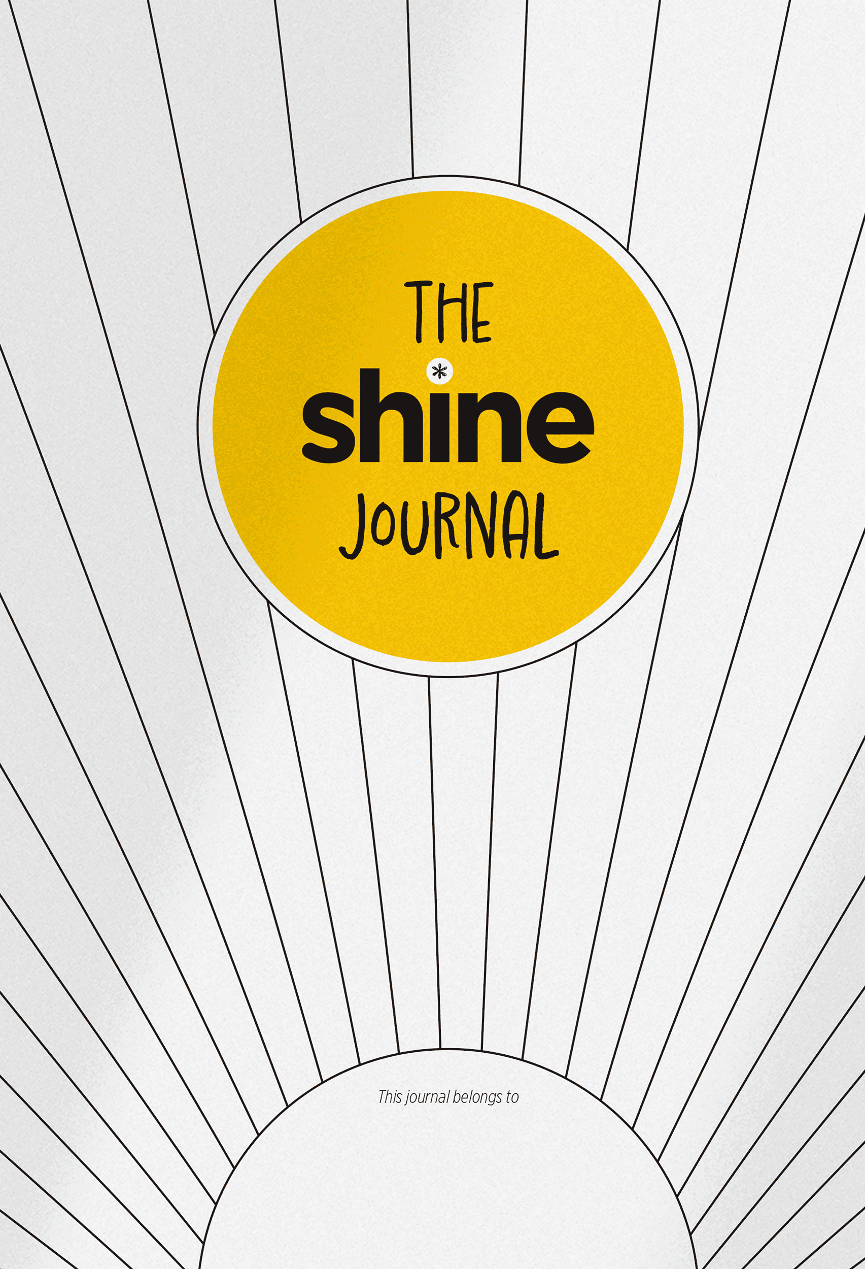 Animated GIF of journal cover showing it being partially coloured in and embellished with stickers