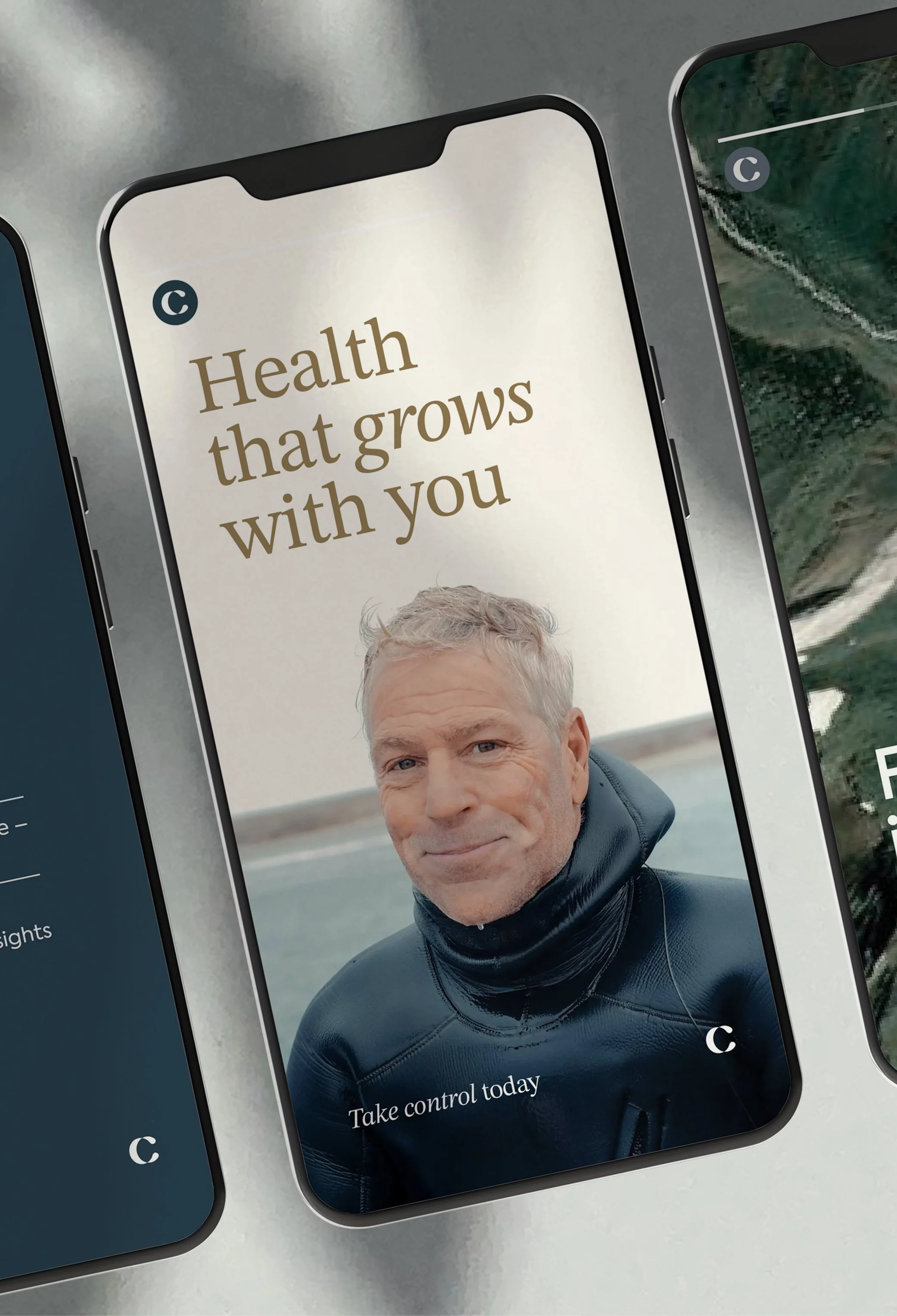 Image of social media story mockup on mobile phone for Conquer Health