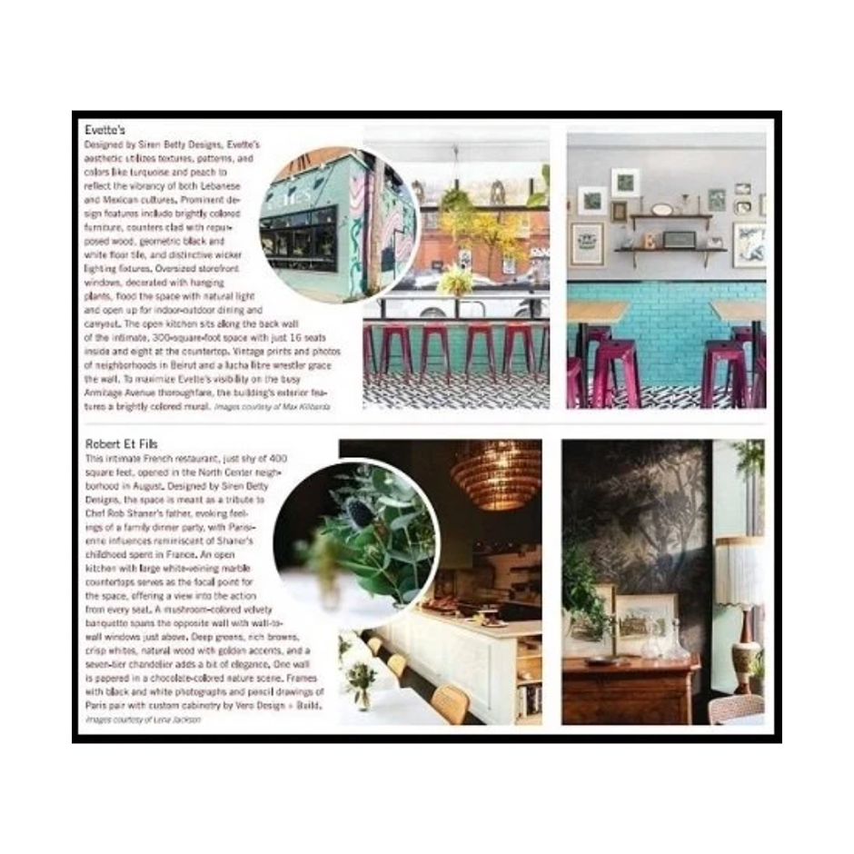 Restaurant Development + Design press for Chicago's Siren Betty Design