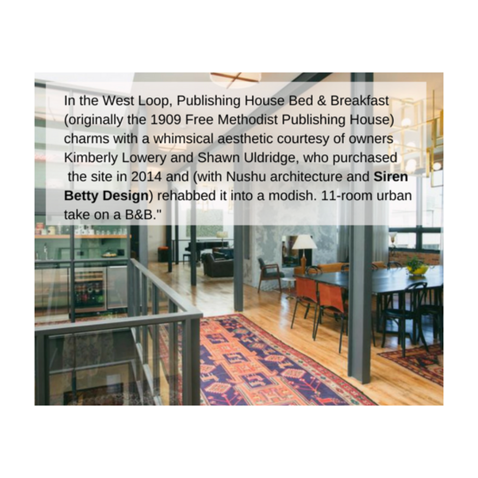 Michigan Avenue magazine press for Siren Betty Design.