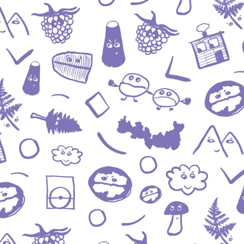 Purple-illustrated-pattern-for-coffee-branding.jpg