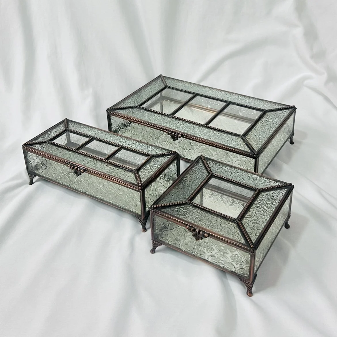 Glass Keepsake Photo Box
