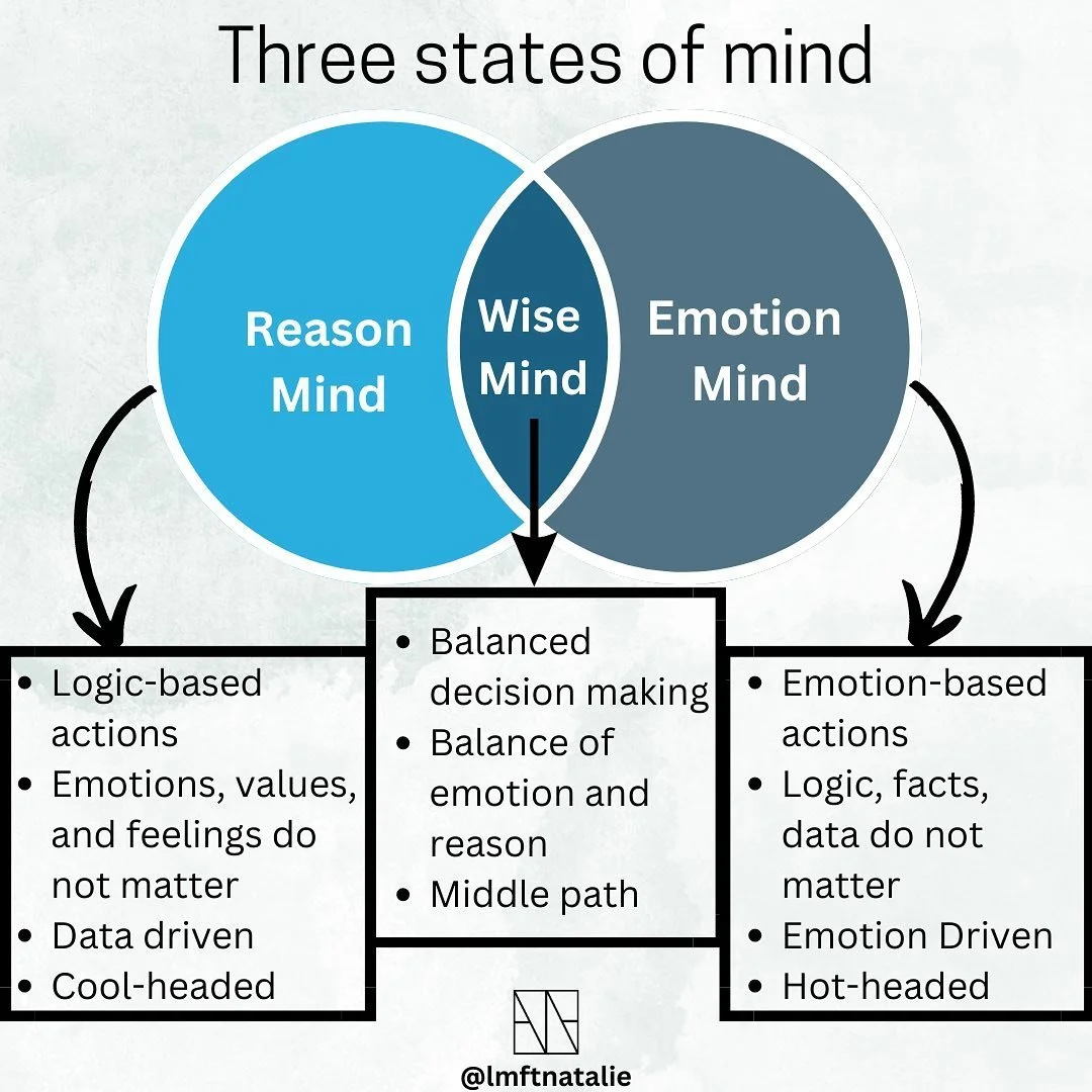 What state of mind are you typically in? #dbttherapy #wisemind #onlinetherapyworks #dbttherapist #emotion #losangeles #support #hope