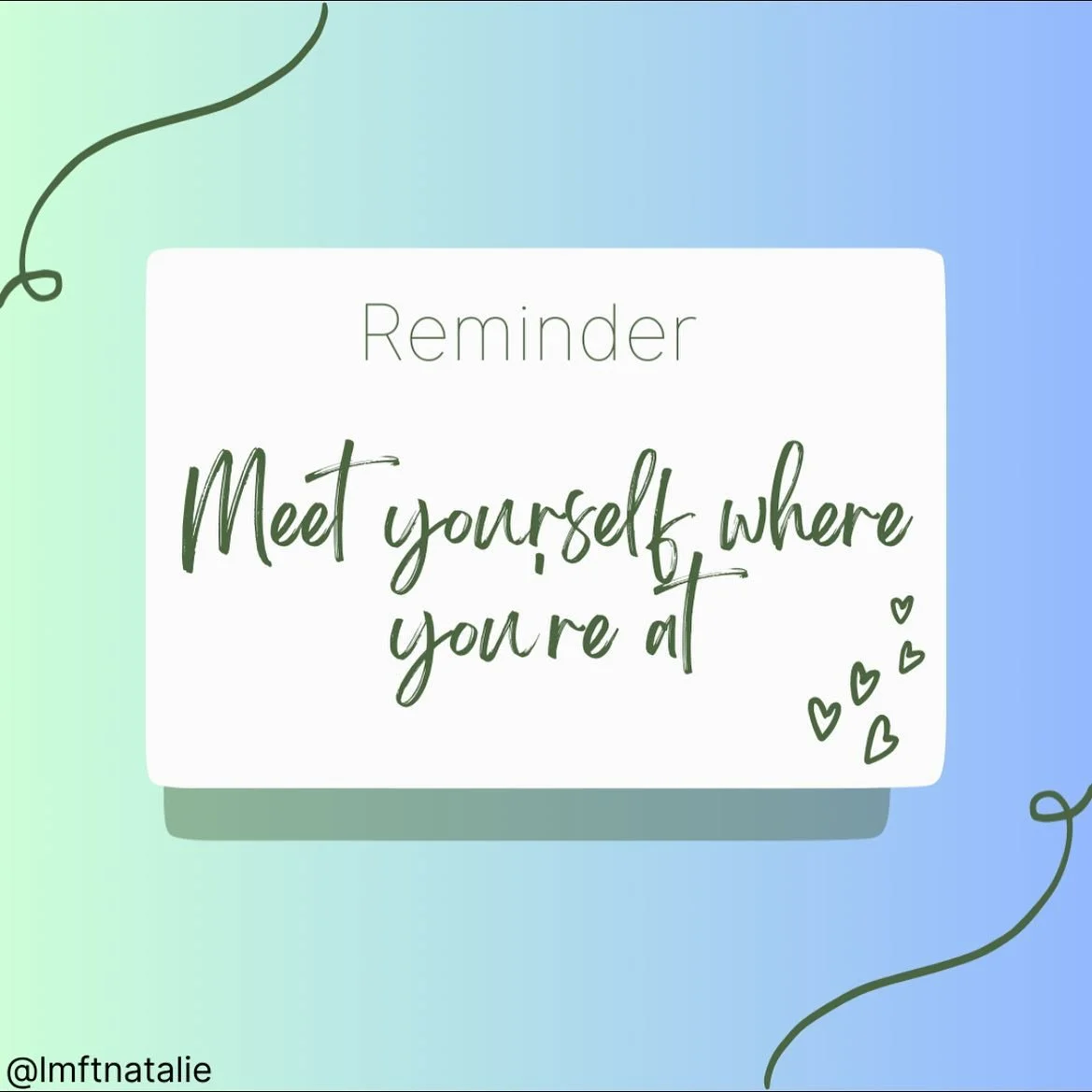 Having to take my own advice is the hardest thing to do. Hoping this is helpful reminder for everyone on this sunny Saturday!☀️ #onlinetherapyworks #losangeleslmft #therapy #mentalhealthsupport #together4mh